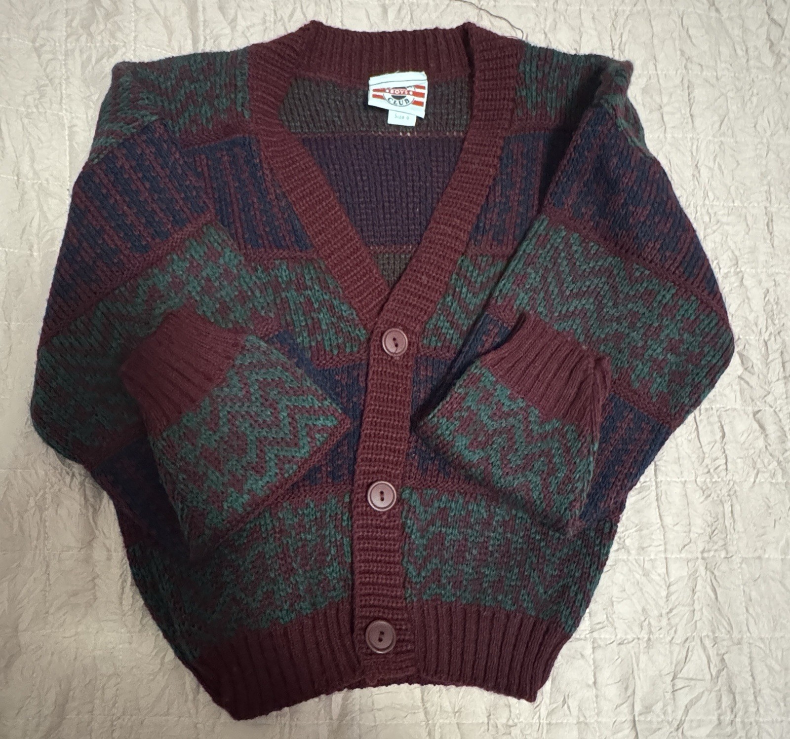 Kids Vintage Cardigan Sweater