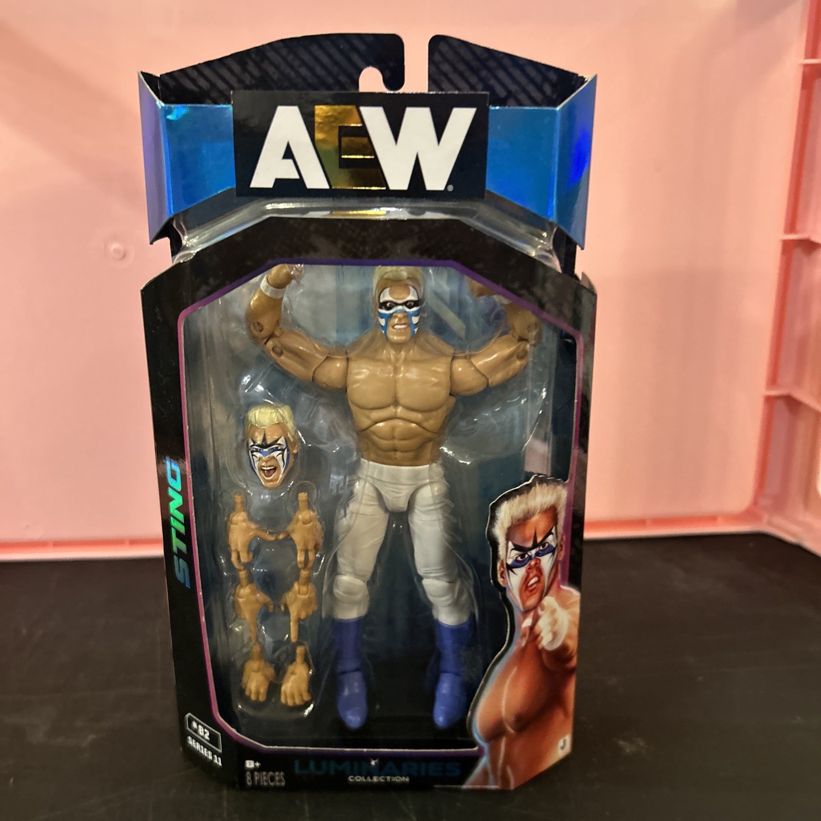AEW Sting Unmatched Series 11 #82 Luminaries Collection Figure 8pcs NIB AEW Sting Unmatched Series 11 #82 Luminaries Collection Figure 8pcs NIB