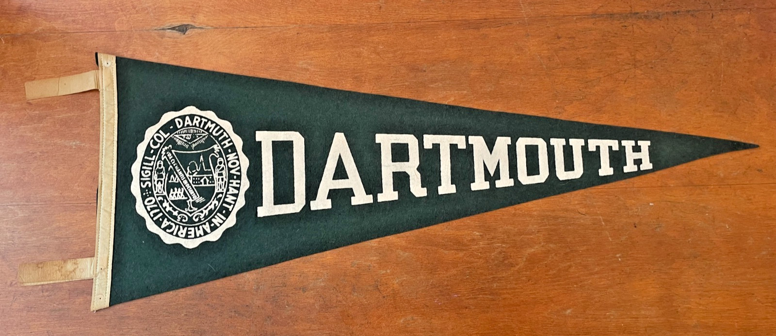 Rare 1950s Dartmouth College Big Green Indians Full Size Pennant  Ivy League