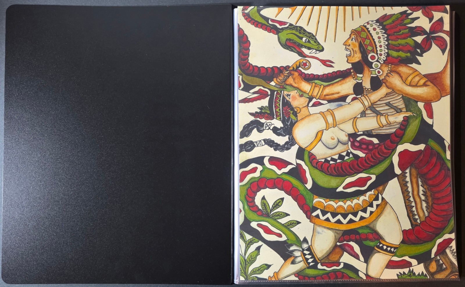 24 Sheets Lee Roy Minugh Traditional Vintage Style Tattoo Flash Portfolio Book