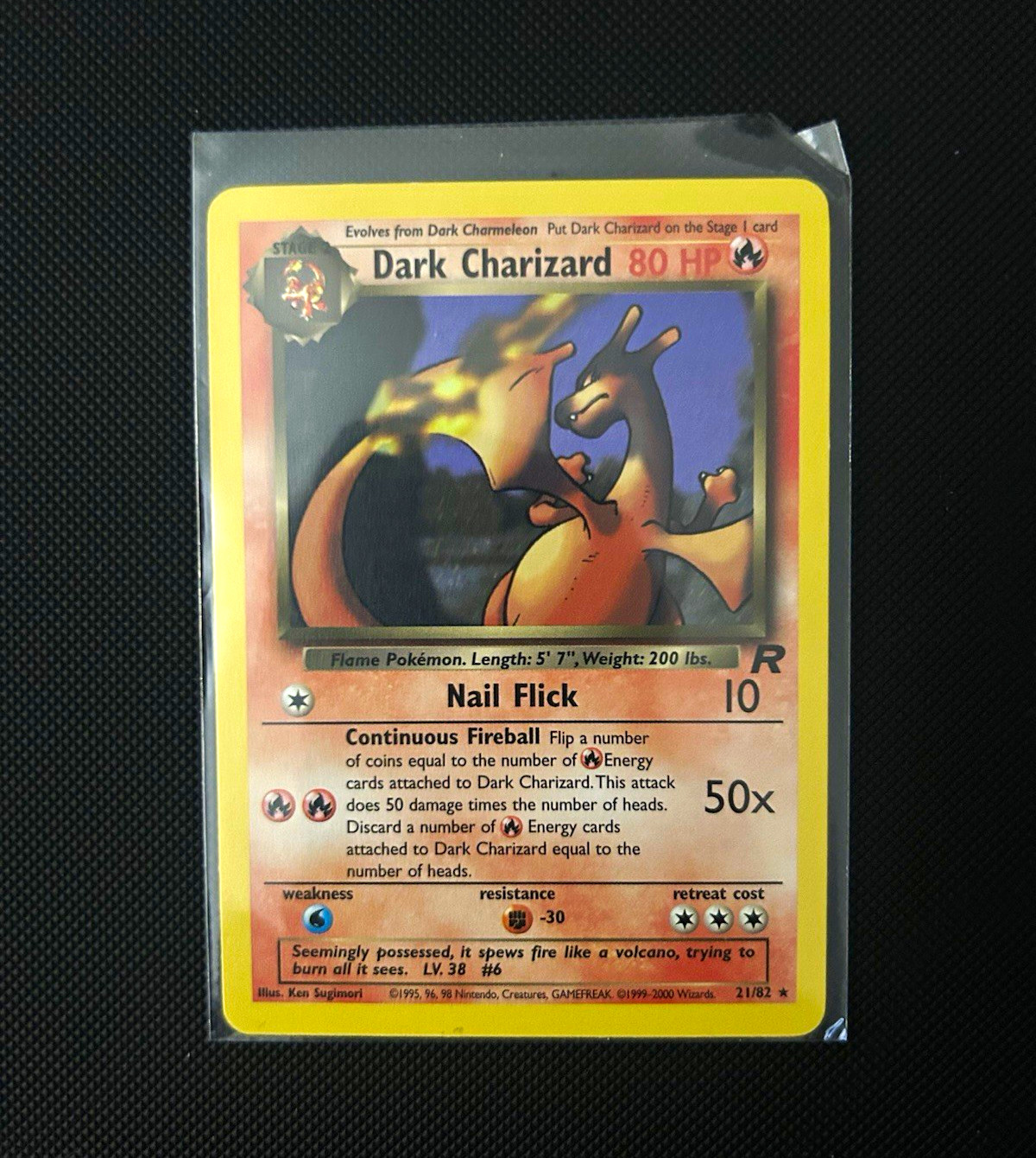 Team Rocket Dark Charizard Non Holo 21/82 Unlimited Team Rocket Dark Charizard Non Holo 21/82 Unlimited