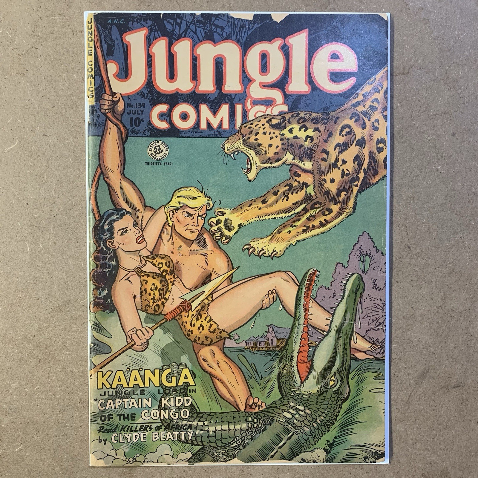 Jungle Comics 139 Golden Age Fiction House 1951 Maurice Whitman Art