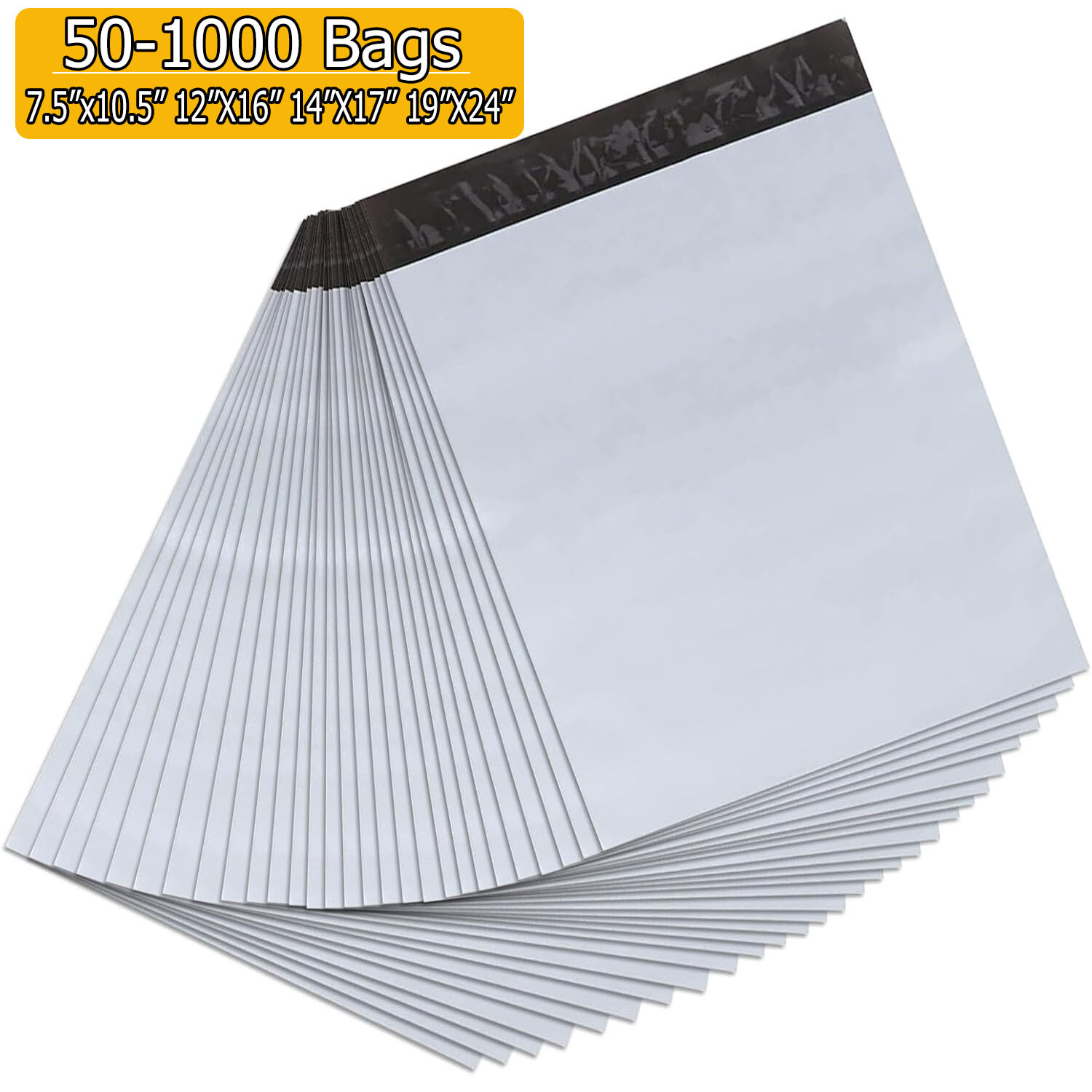 Wholesale 100-1000Pack Poly Mailers Mailing Self Sealing Envelopes Plastic Bags