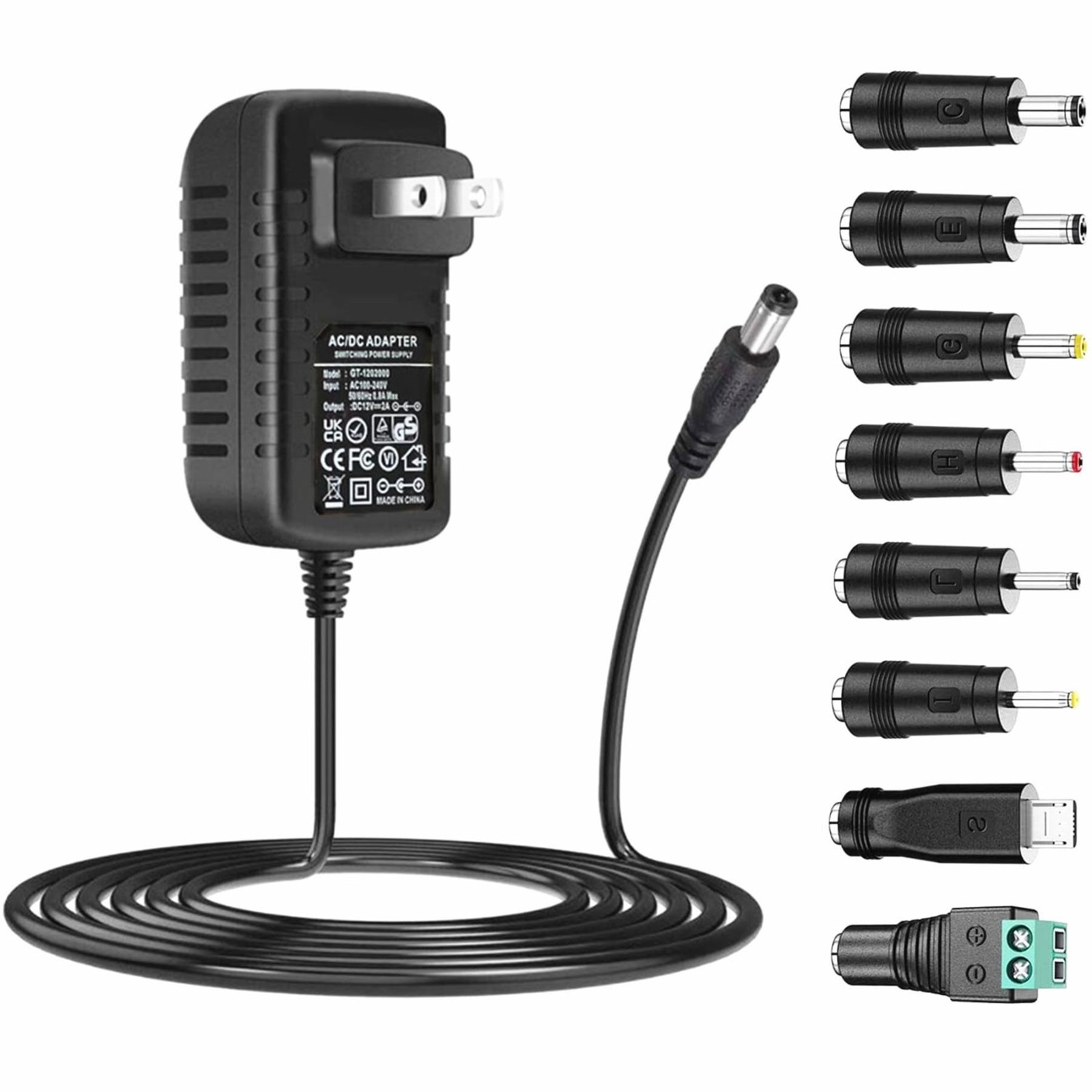 AC Adapter 9V 2A Power Supply AC110V to DC9V 2000mA 1500mA 1000mA 500mA AC Adapter 9V 2A Power Supply AC110V to DC9V 2000mA 1500mA 1000mA 500mA