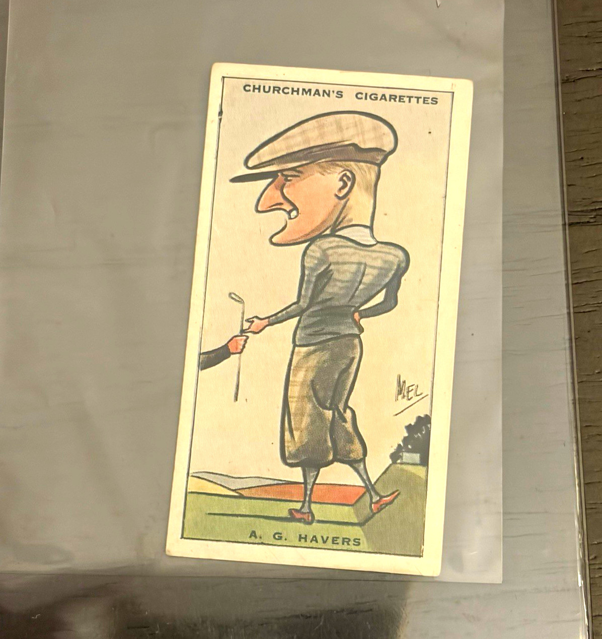 W.A. & A.C. Churchman 1924 Prominent Golfers Golf Card #18 A.G. Havers W.A. & A.C. Churchman 1924 Prominent Golfers Golf Card #18 A.G. Havers