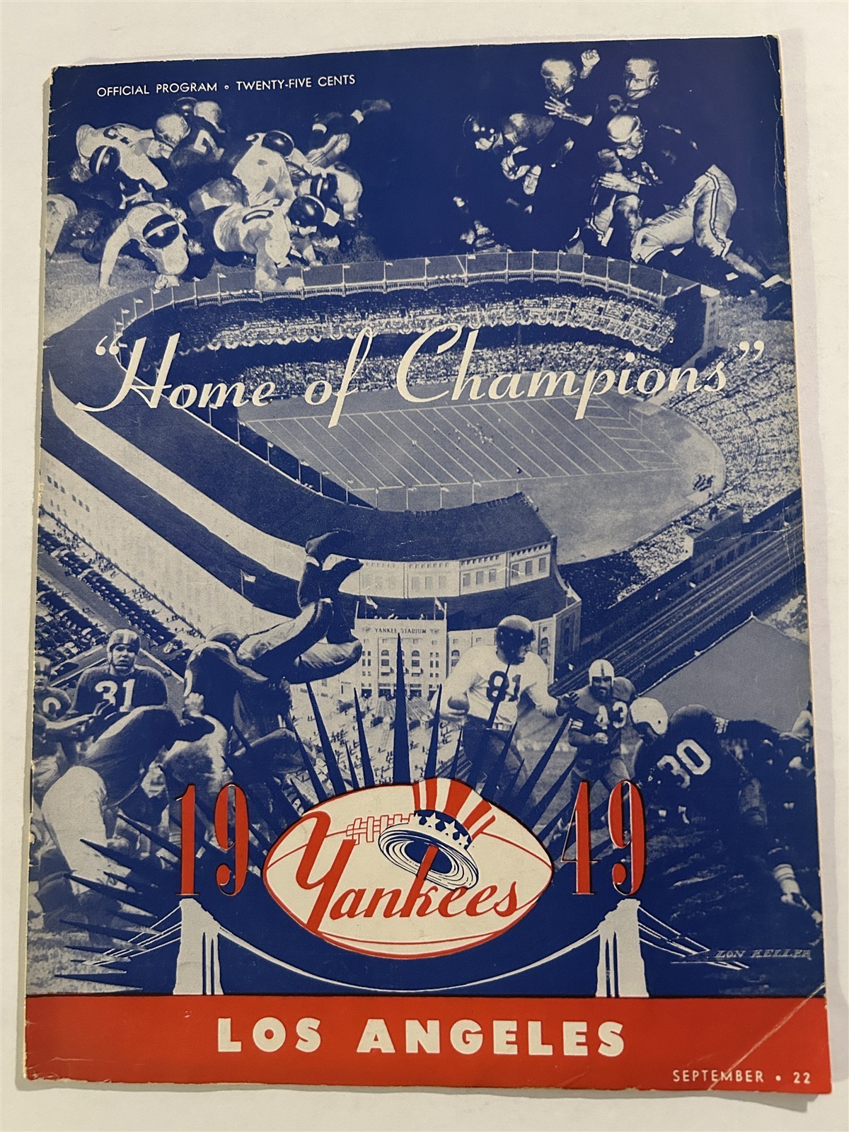 1949 LOS ANGELES DONS New York BROOKLYN Yankees AAFC Martin RUBY Glenn DOBBS 1949 LOS ANGELES DONS New York BROOKLYN Yankees AAFC Martin RUBY Glenn DOBBS