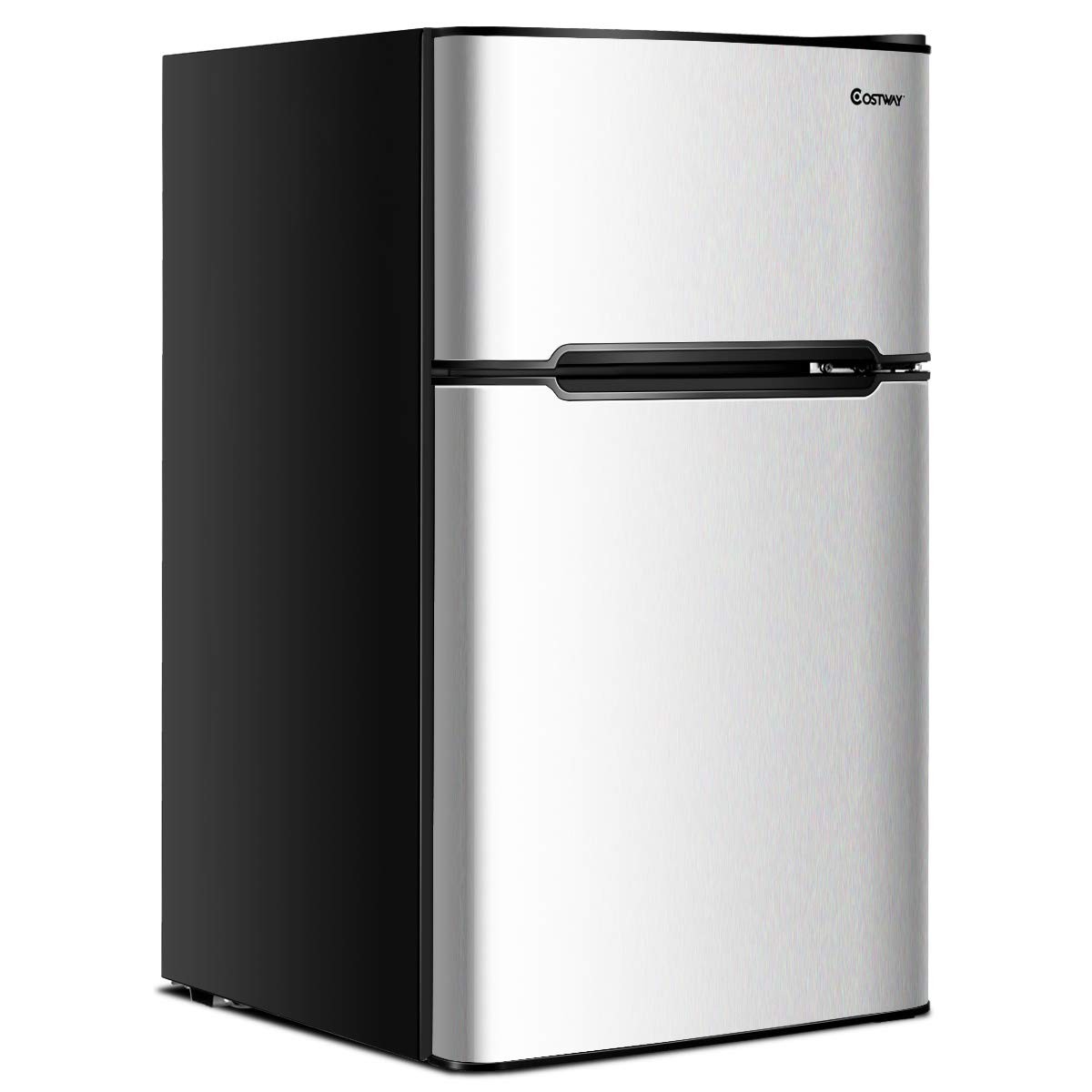 3.2 Cu.Ft Compact Fridge COSTWAY 2-Door