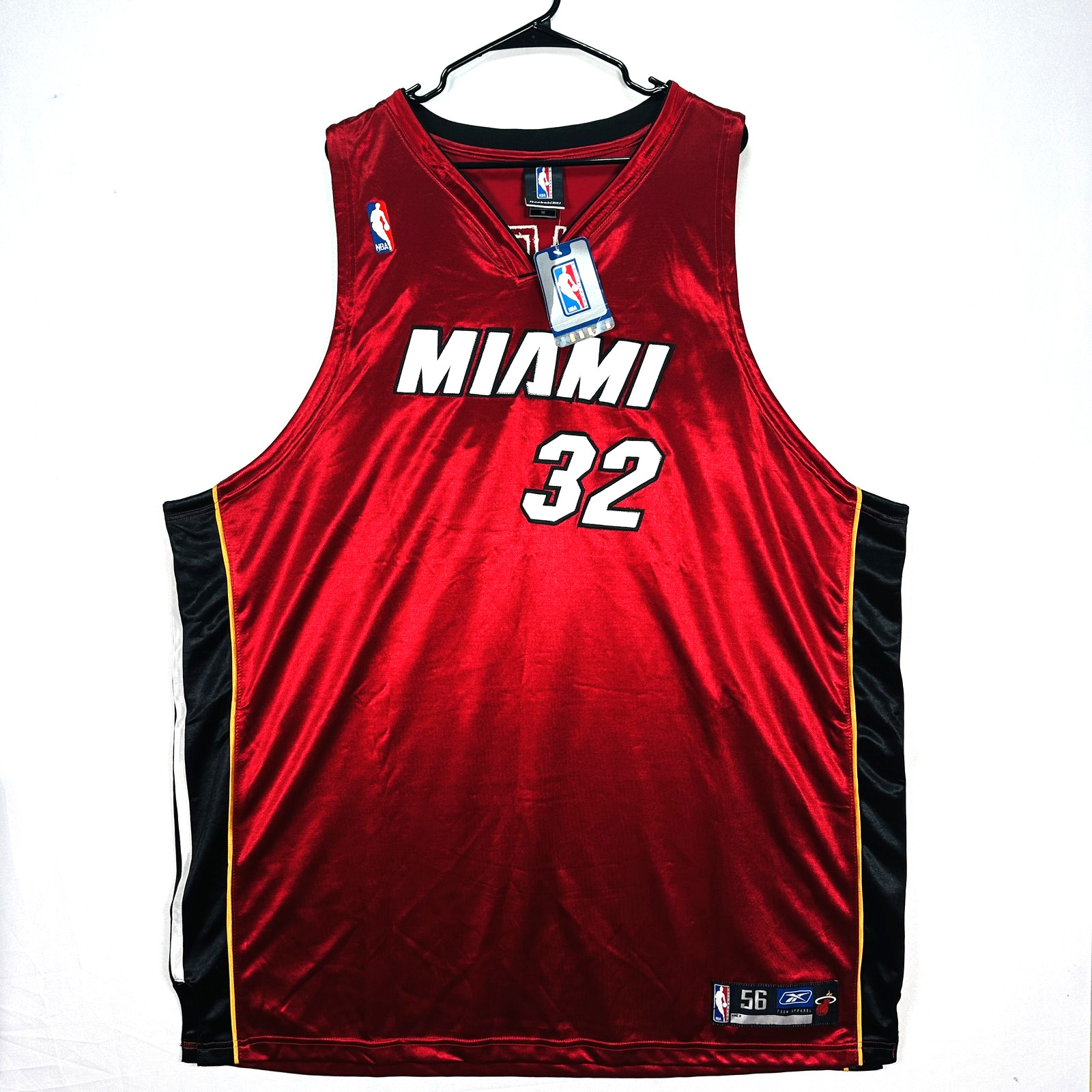 NEW Shaquille O\'Neal Miami Heat Basketball Jersey Men 2XL 56 NBA Reebok #32 SHAQ