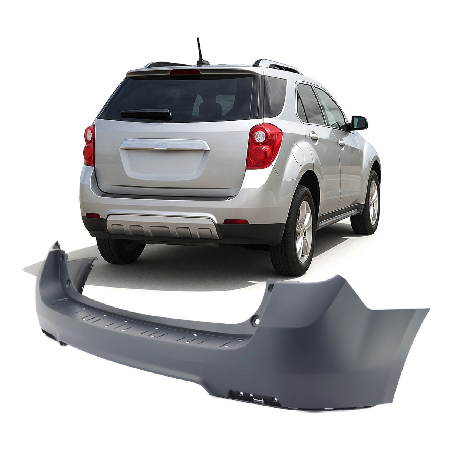 2010-2017 Chevrolet Equinox Primed Rear Bumper Cover GM1100851 23260231