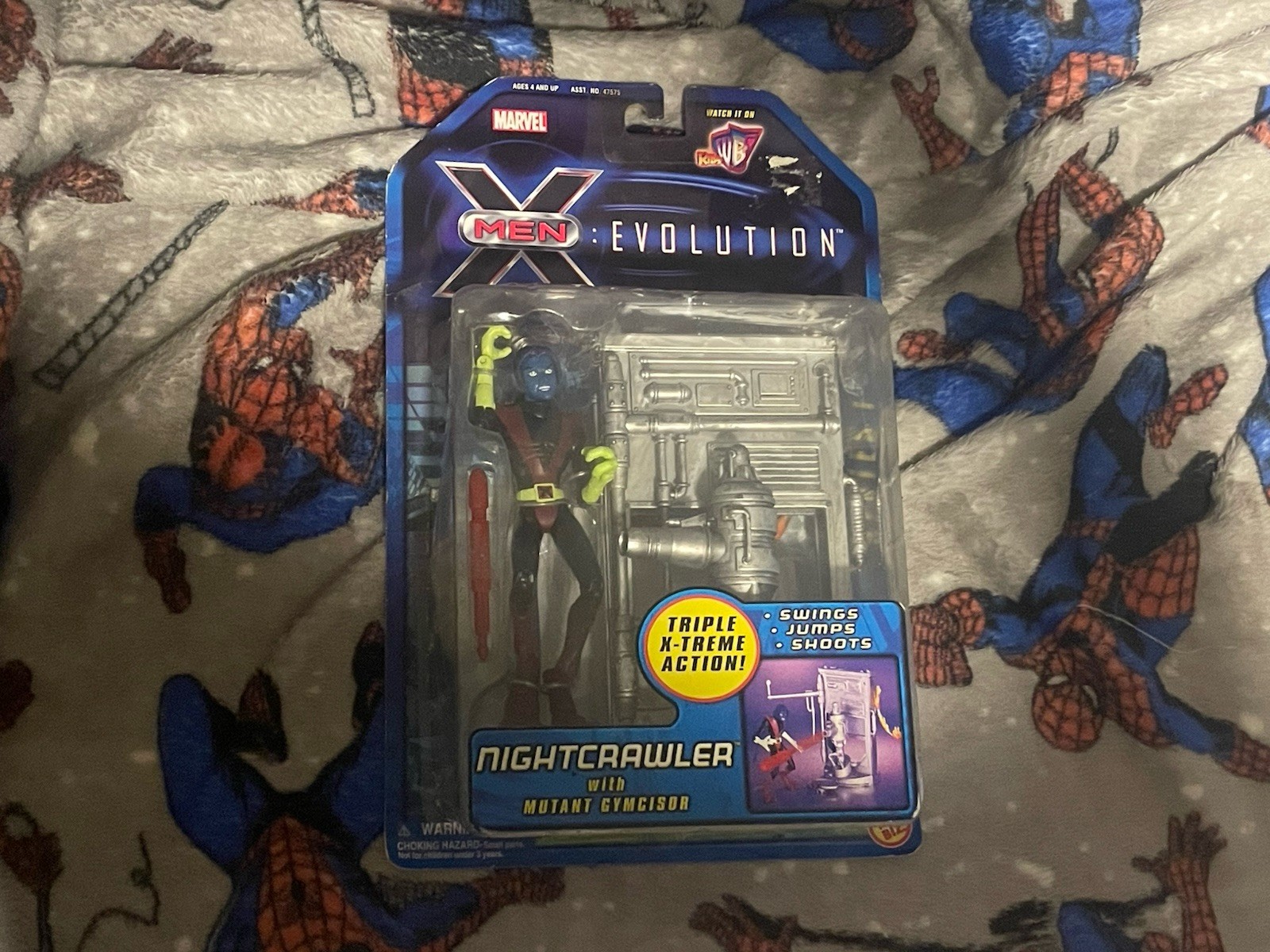 2001 Toy Biz X-Men Evolution Nightcrawler Mutant Gymcisor Figure Sealed 2001 Toy Biz X-Men Evolution Nightcrawler Mutant Gymcisor Figure Sealed