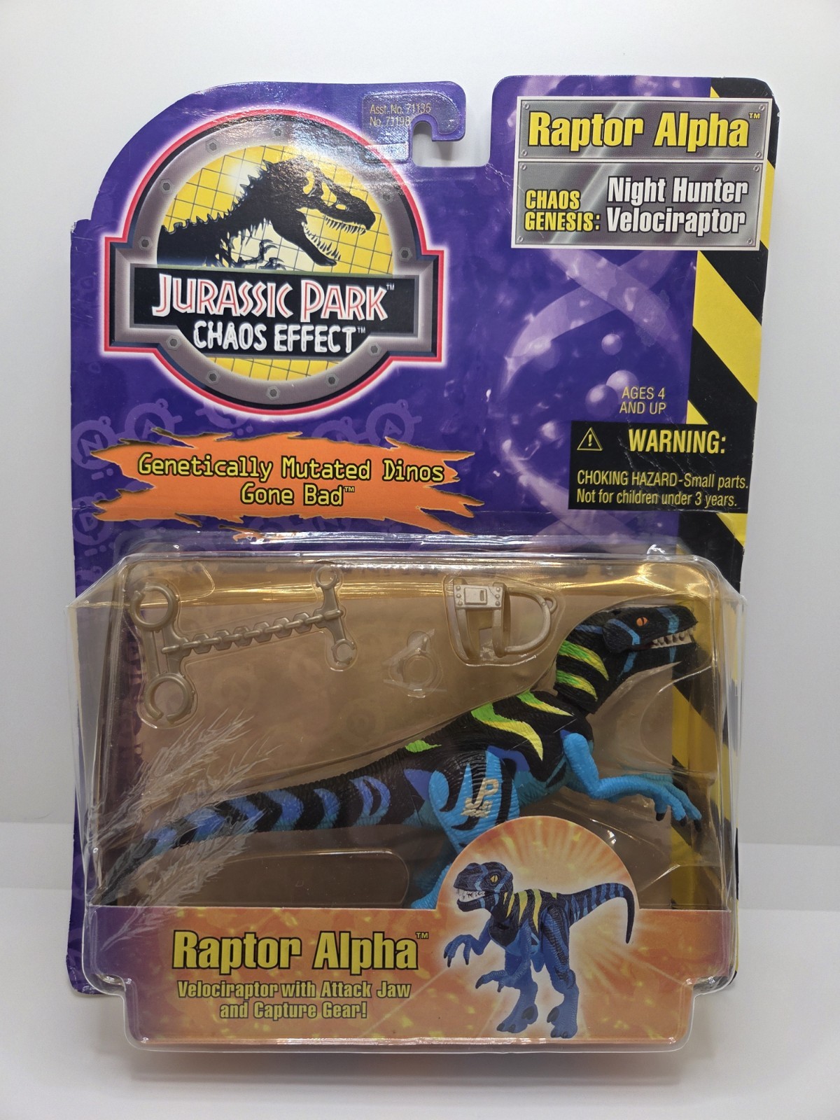 Jurassic Park Chaos Effect Raptor Alpha Kenner 1997 Vintage Action Figure Jurassic Park Chaos Effect Raptor Alpha Kenner 1997 Vintage Action Figure