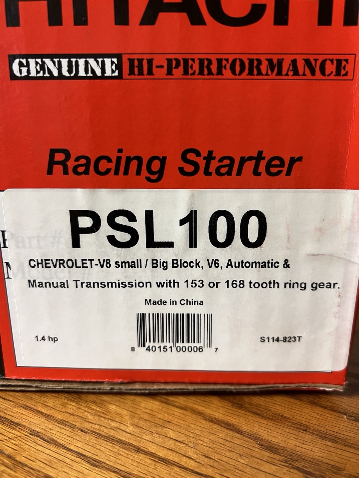 Hitachi PSL100 Starter Hitachi PSL100 Starter