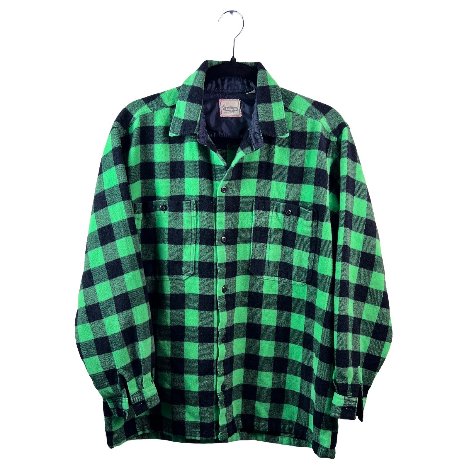 Donny 45 Buffalo Plaid Flannel Shirt Y2K Men\'s Large Grunge Streetwear