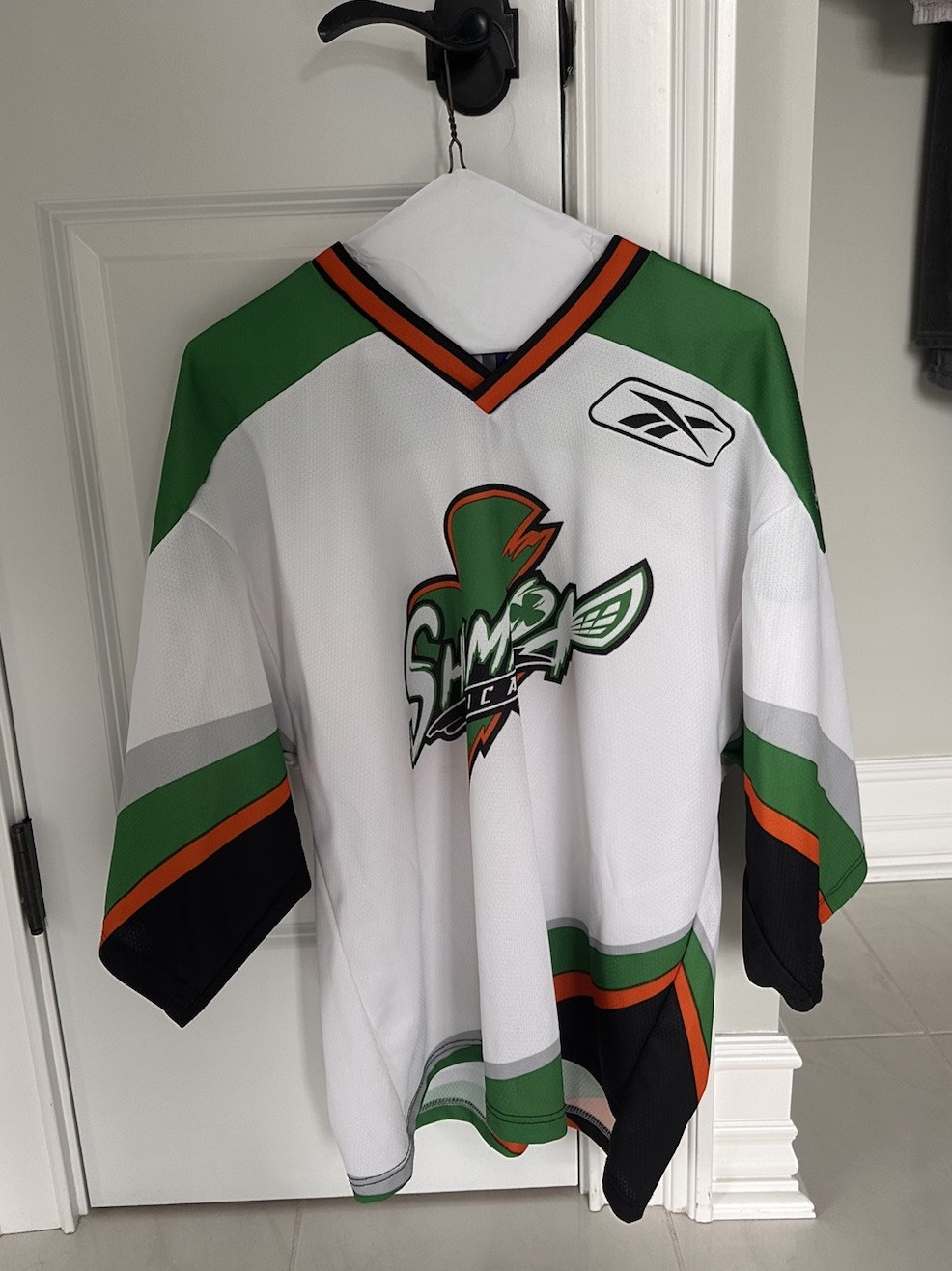 Reebok Chicago Shamrox Authentic NLL Lacrosse Game Jersey Medium 