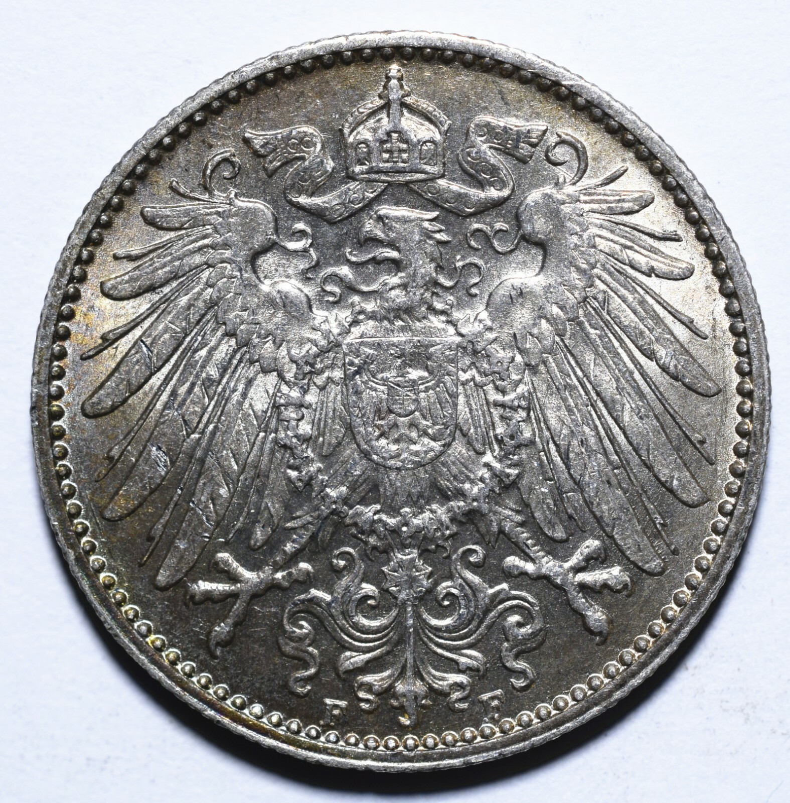 1915 F Germany One 1 Mark - Wilhelm II type 2 - small shield - Lot 1004