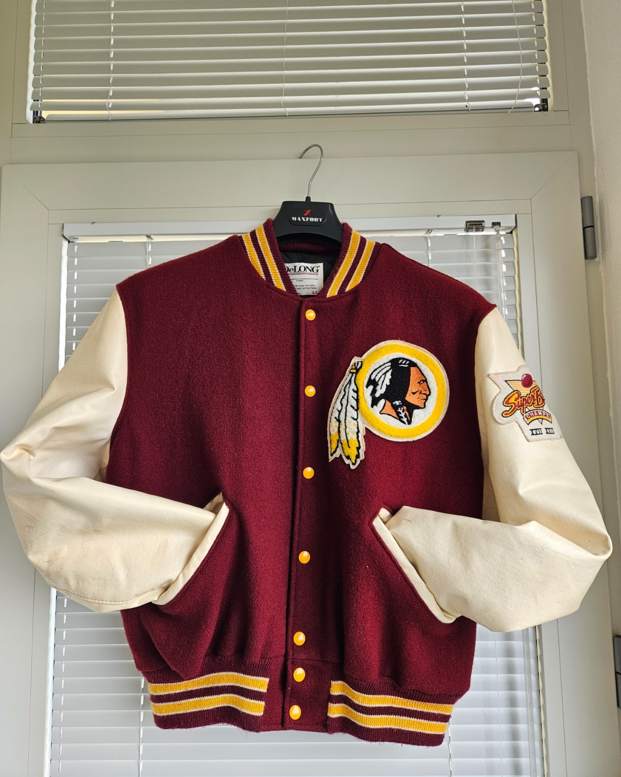vintage Delong varsity jacket NFL team Washington Redskins Commanders