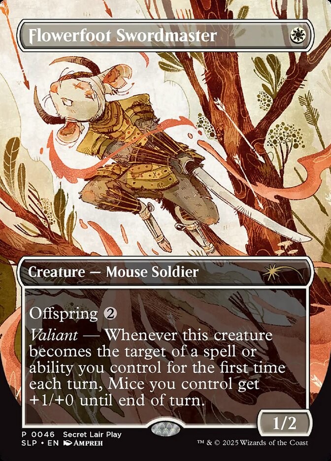 MTG Magic the Gathering Flowerfoot Swordmaster (46/51) Secret Lair Showdown LP