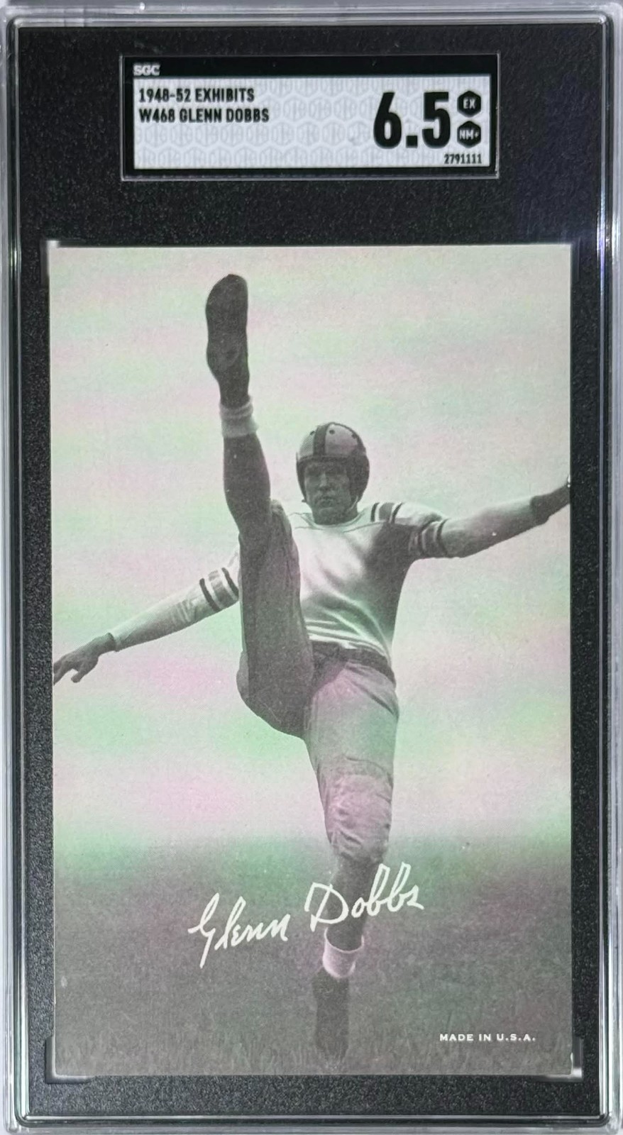 Glenn Dobbs 1948-52 1948-52 W468 Exhibits SGC 6.5 (EX/NM+) Football Card