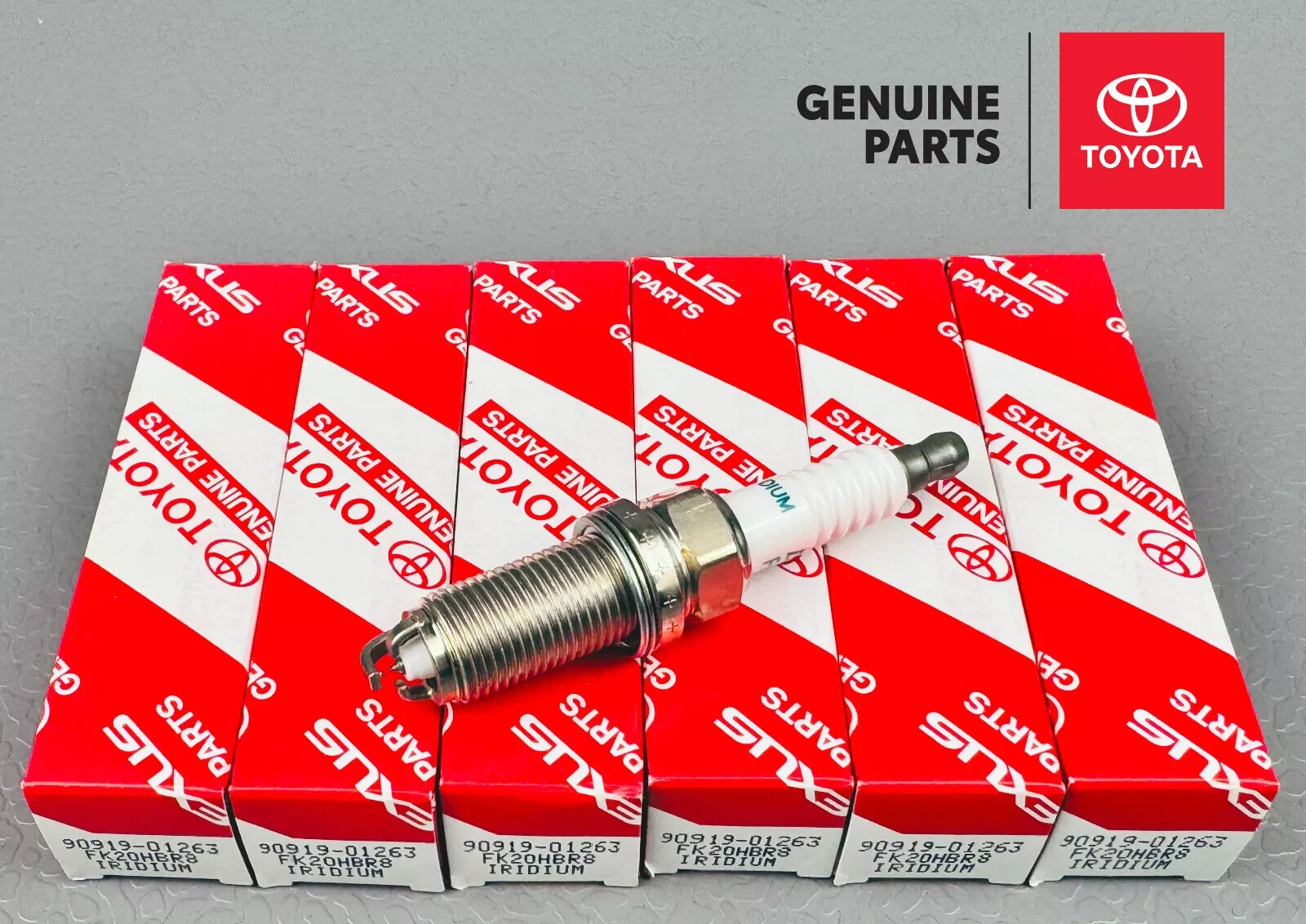 OEM TOYOTA Spark Plugs 90919-01263 Set of 6