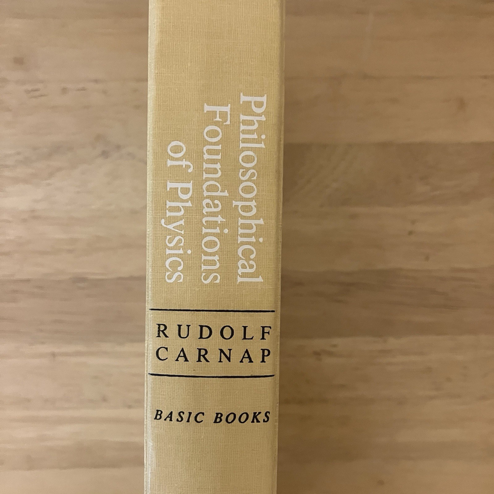 Rudolf Carnap Philosophical Foundations of Physics 1966 First Edition Hardcover