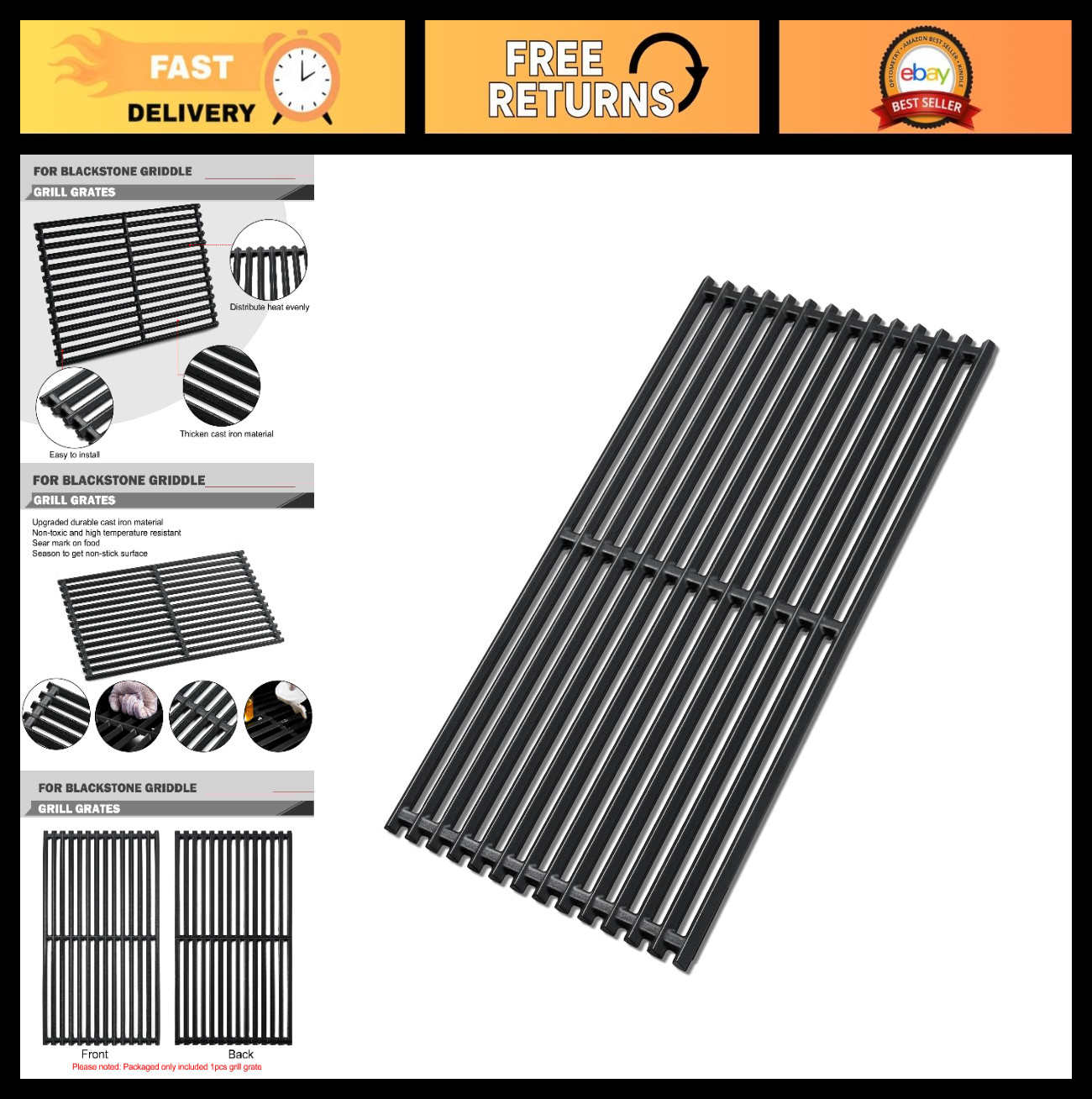 Replacement Grill Grates for 22\