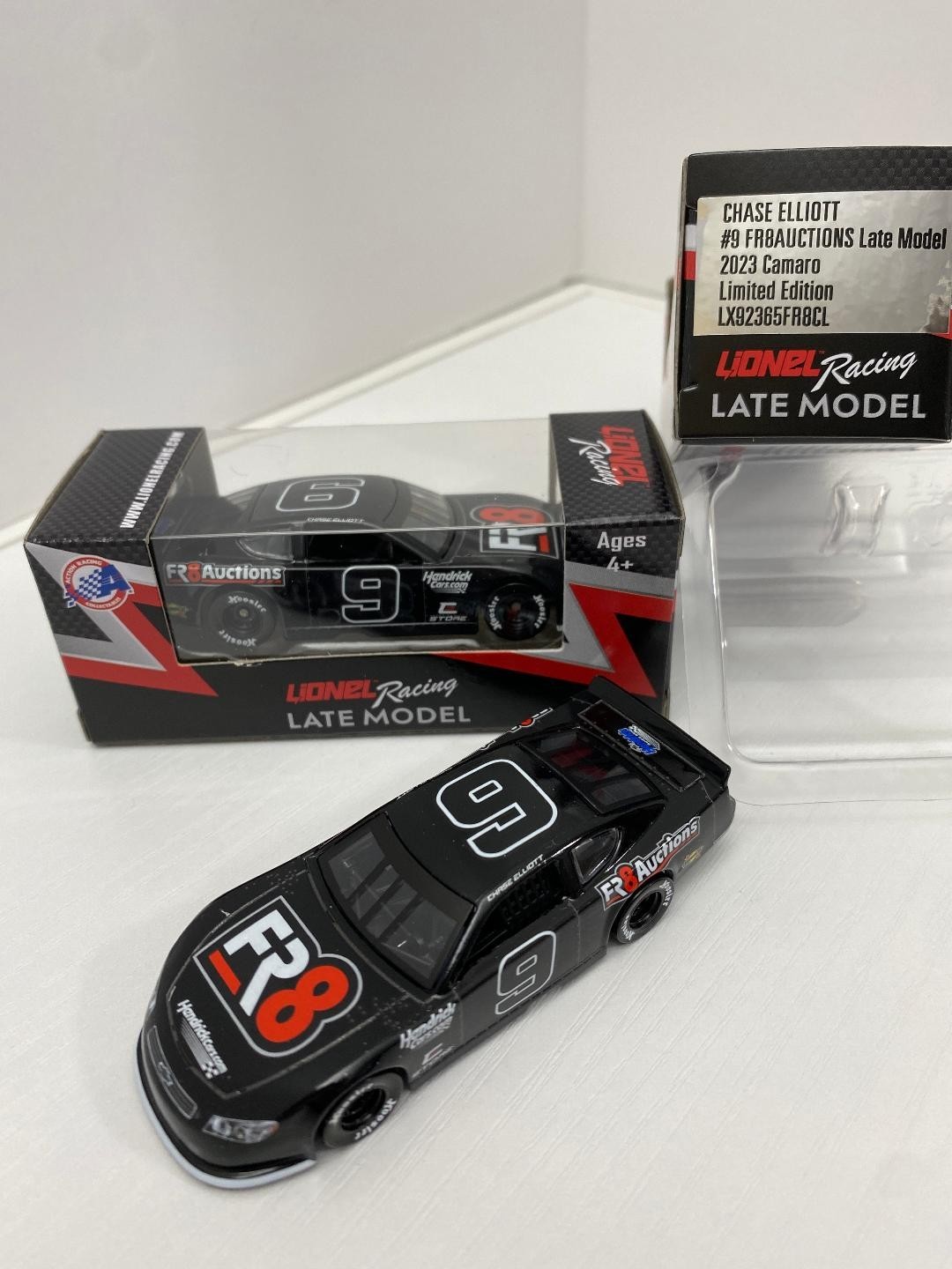 NASCAR 2023 CHASE ELLIOTT #9 FR8 AUCTIONS 1/64 LATE MODEL CAR NASCAR 2023 CHASE ELLIOTT #9 FR8 AUCTIONS 1/64 LATE MODEL CAR
