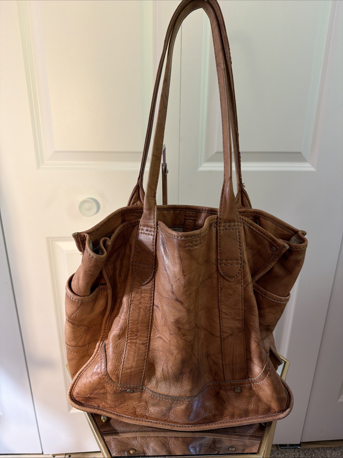 Frye Day and mood Leather Carryall Tote 