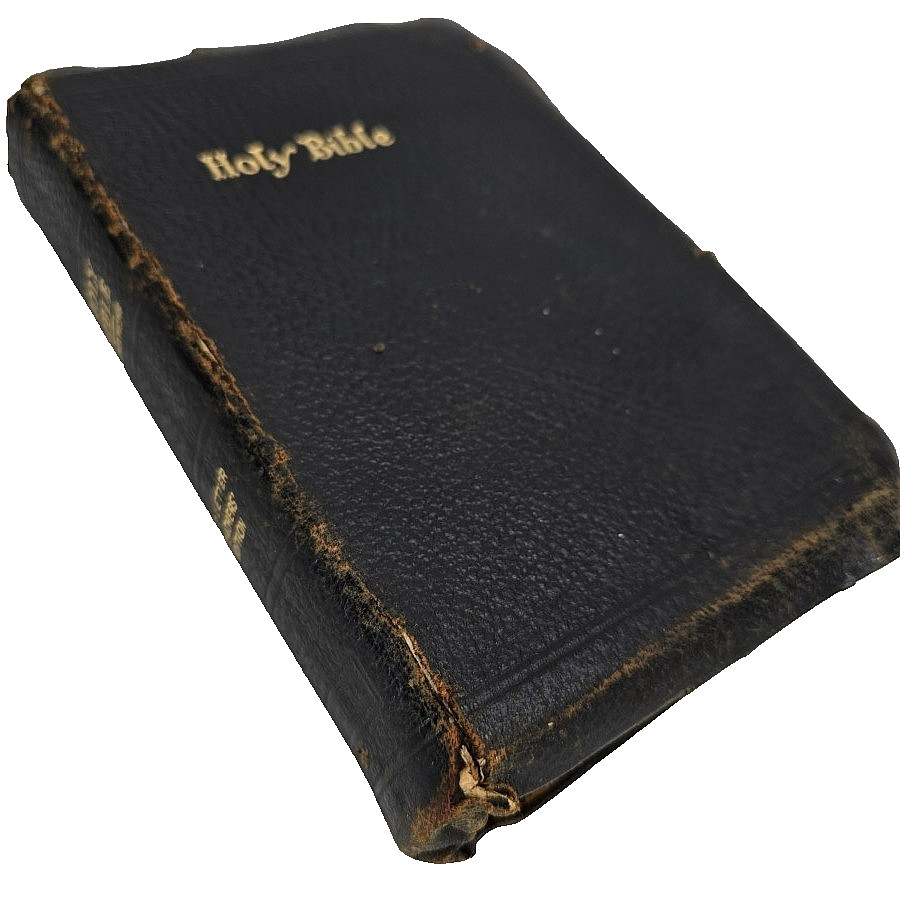 Vintage Holy Bible KJV Teachers Red Letter Black Leather Tabbed National Press Vintage Holy Bible KJV Teachers Red Letter Black Leather Tabbed National Press