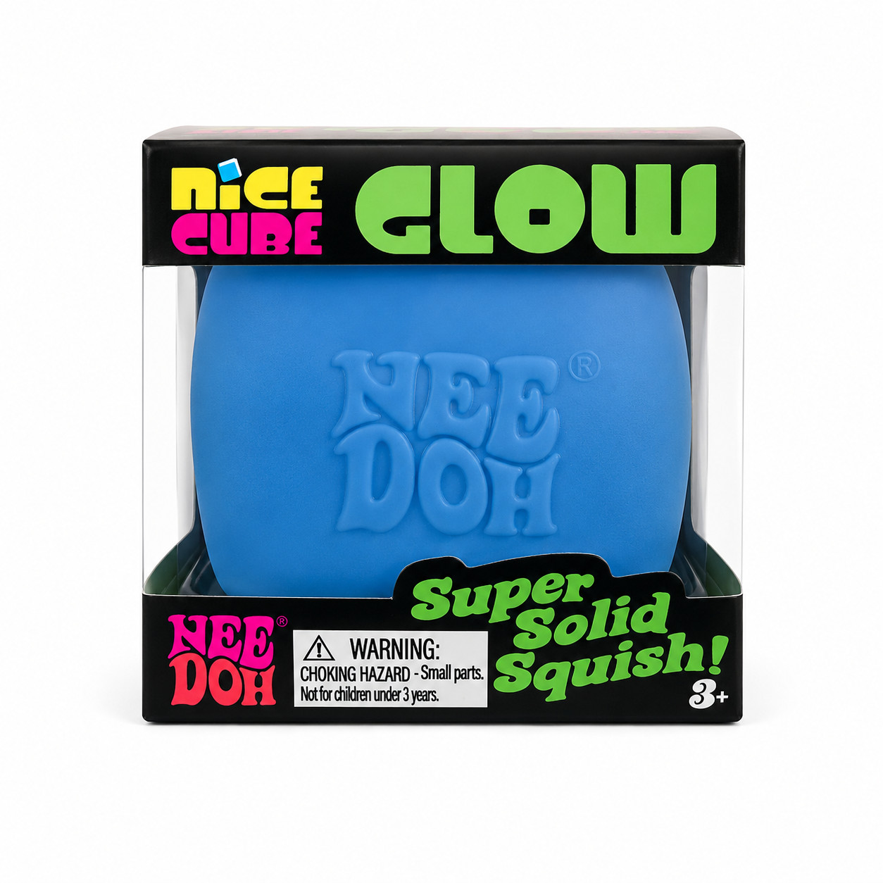 Schylling NeeDoh Nice Cube Glow Sensory Fidget Cube Stress Relief Squishy Cube