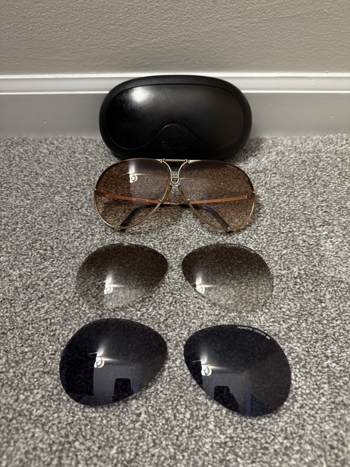 Porsche Design by Carrera Vintage Sunglasses 5621 40 w/Case & Extra Lenses Porsche Design by Carrera Vintage Sunglasses 5621 40 w/Case & Extra Lenses
