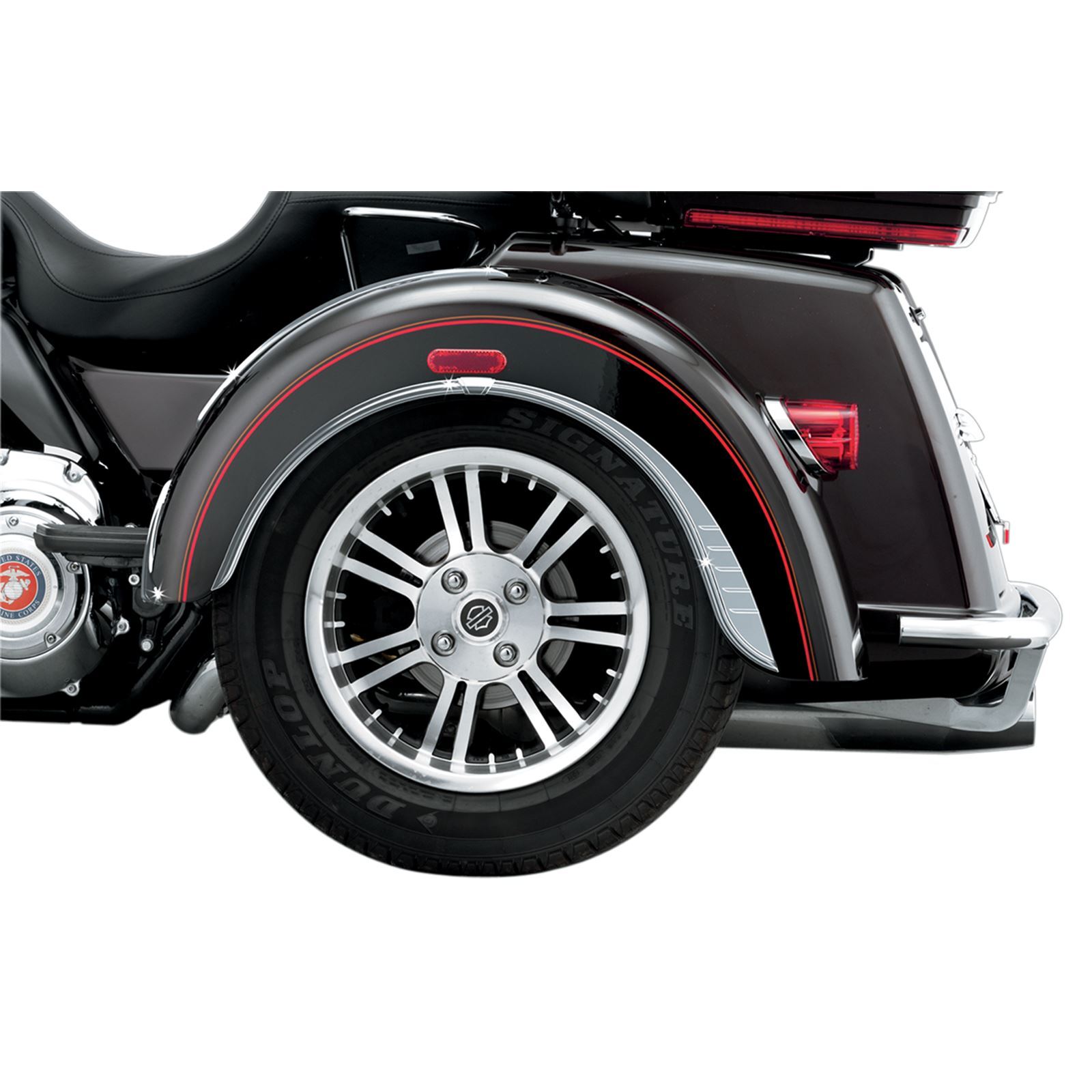 Kuryakyn Rear Fender Flare - Chrome For Harley Trikes \'09-20 OPEN-BOX 7214 Kuryakyn Rear Fender Flare - Chrome For Harley Trikes \'09-20 OPEN-BOX 7214
