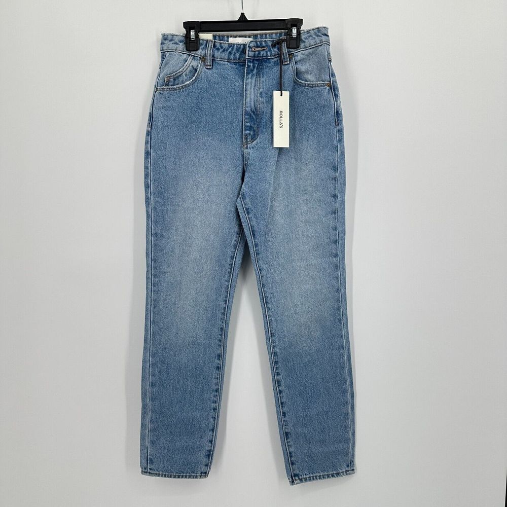 Rolla\'s Dusters High Rise Slim Jeans Old Stone Womens Size 28 Blue NWT Indie