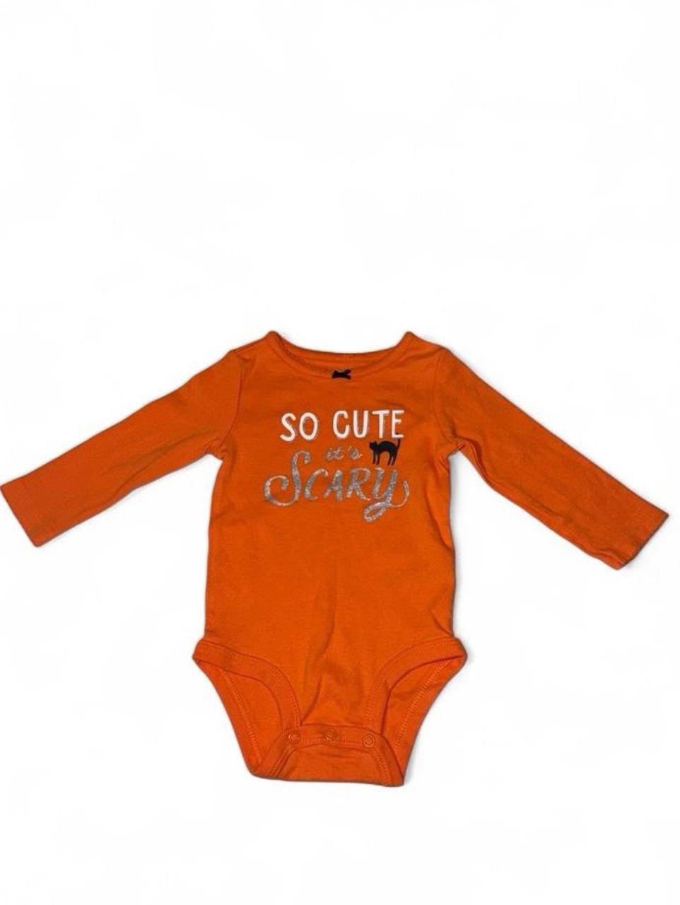 Carter’s 2018 Girls Halloween One-Piece Long Sleeve “So Cute It’s Scary” NWT