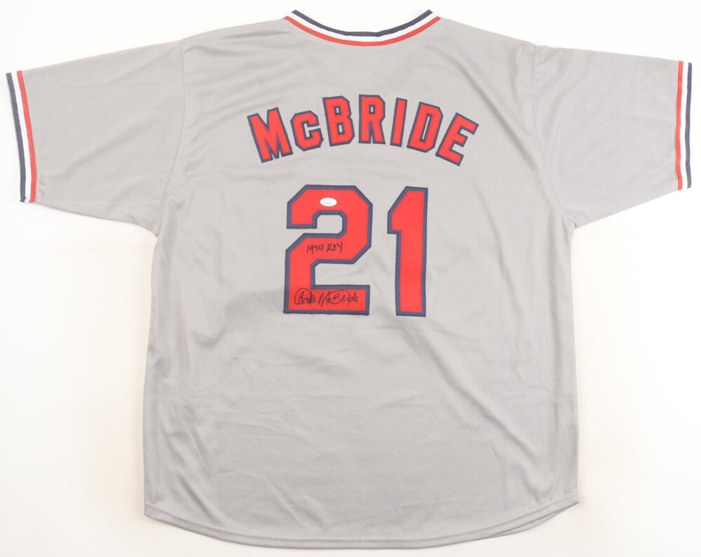 Bake McBride Signed St. Louis Cardinals Jersey Inscribed \