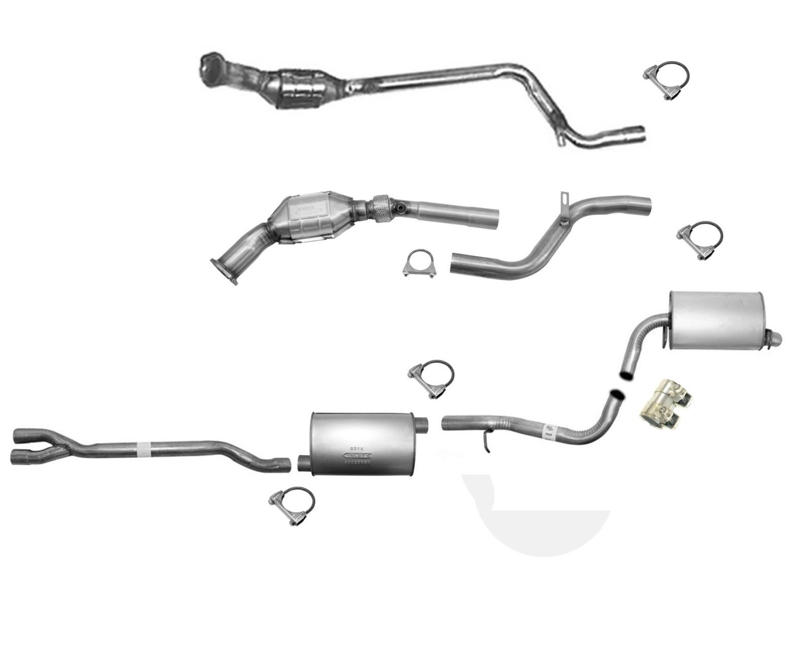For 2005-10 Chrysler 300 Rear Wheel Drive Full Exhaust System Converter Muffler