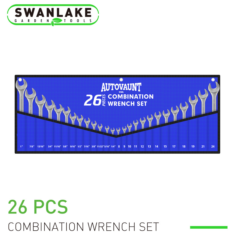 26pc Combination Spanner Set Metric SAE Wrench Standard Head 8-24MM 1/4\ 26pc Combination Spanner Set Metric SAE Wrench Standard Head 8-24MM 1/4\