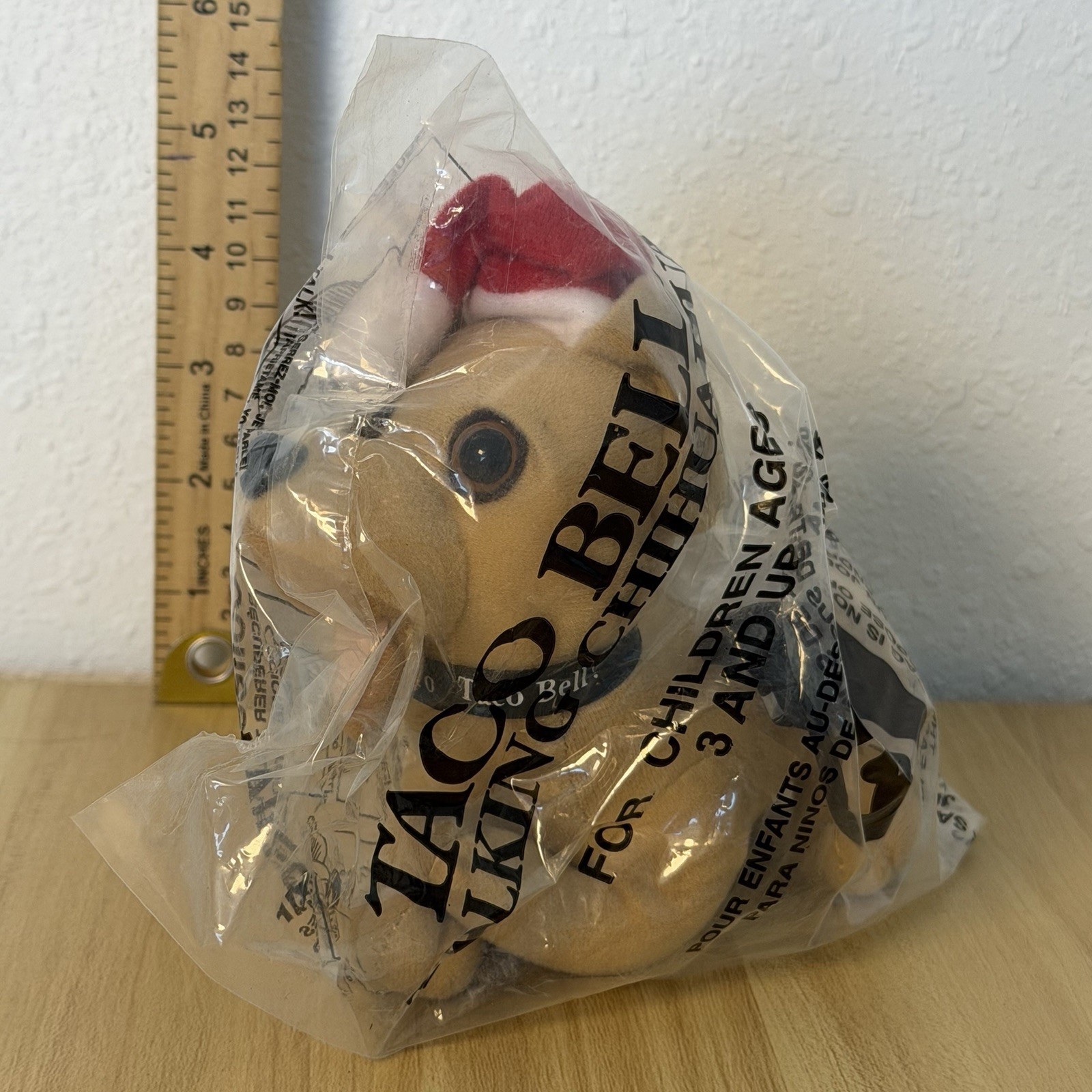 Applause Taco Bell Talking Chihuahua Plush Dog Yo Quiero Taco Bell Sealed