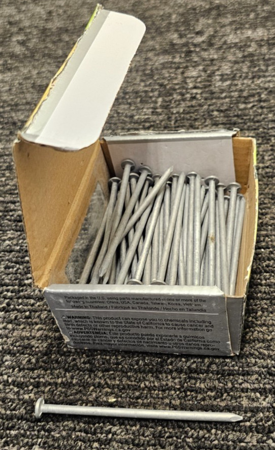 (QTY 4) Hillman 461326 Box Nail Hot Dipped Galvanized 16D 1 lb. 3 (QTY 4) Hillman 461326 Box Nail Hot Dipped Galvanized 16D 1 lb. 3