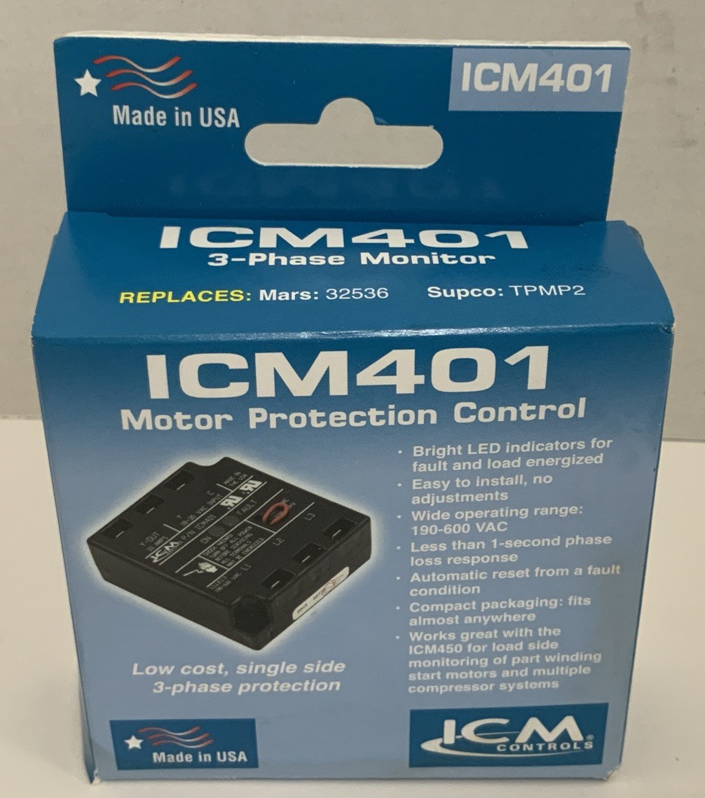 Icm 401 Motor Protection Control  3-Phase Monitor