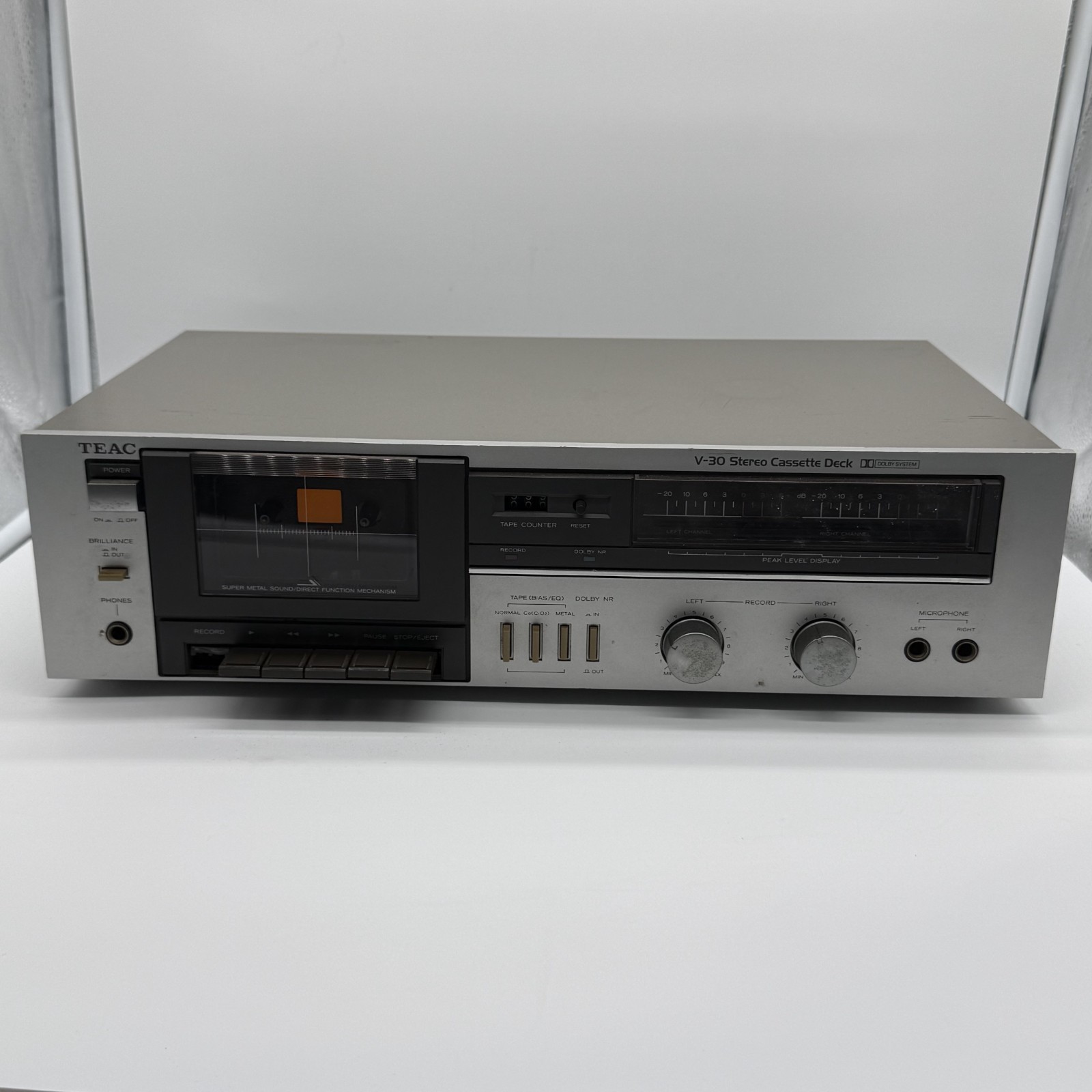 TEAC V-30 Audio Stereo Cassette Tape Deck Vintage As Is Read Description
