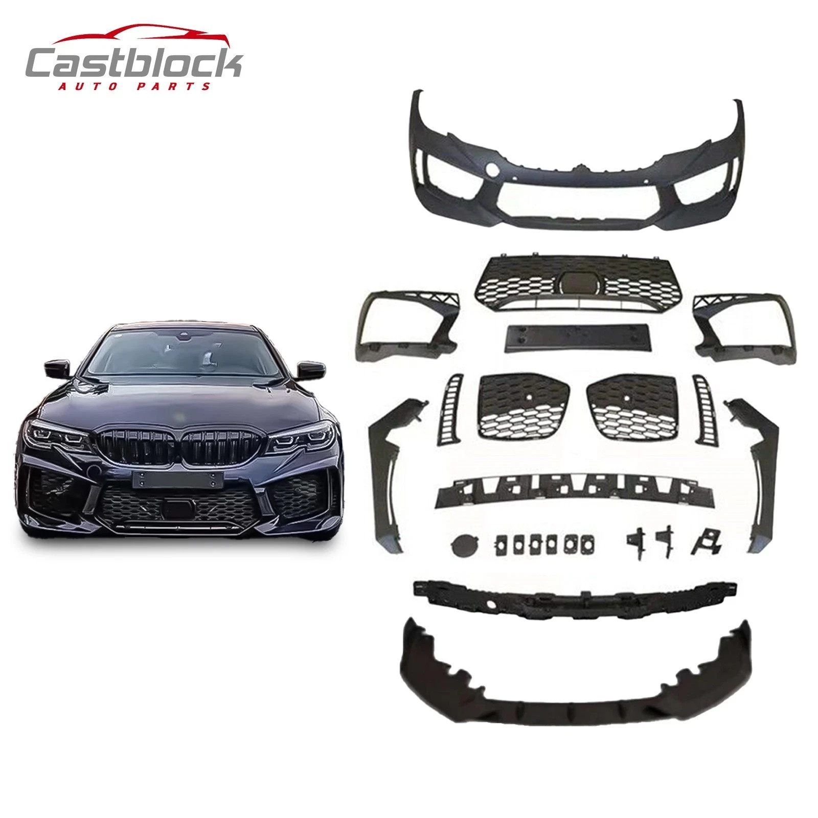 Perfect Front Bumper Fit 2019 20 21 BMW G20 G28 G21 MODIFIED Upgrade Into M8 Kit