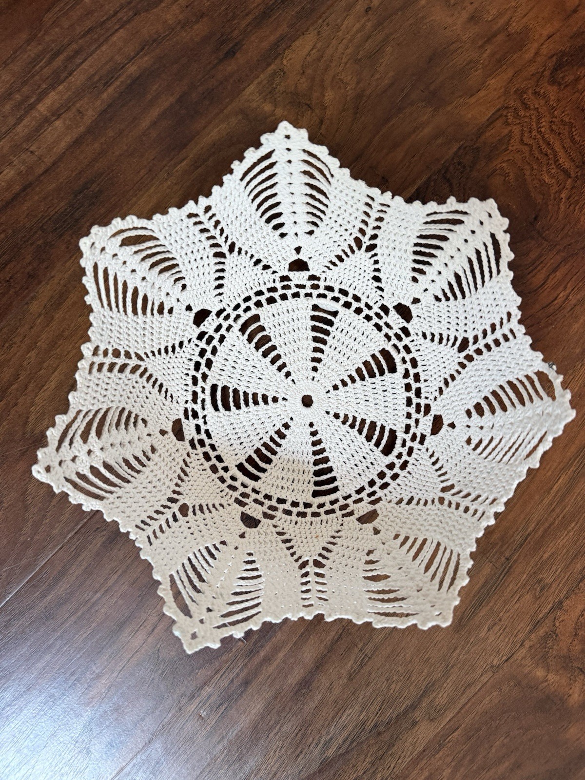 Vintage Handcrafted Crocheted Doily Basket made from Starched Cotton Crochet 9 Vintage Handcrafted Crocheted Doily Basket made from Starched Cotton Crochet 9