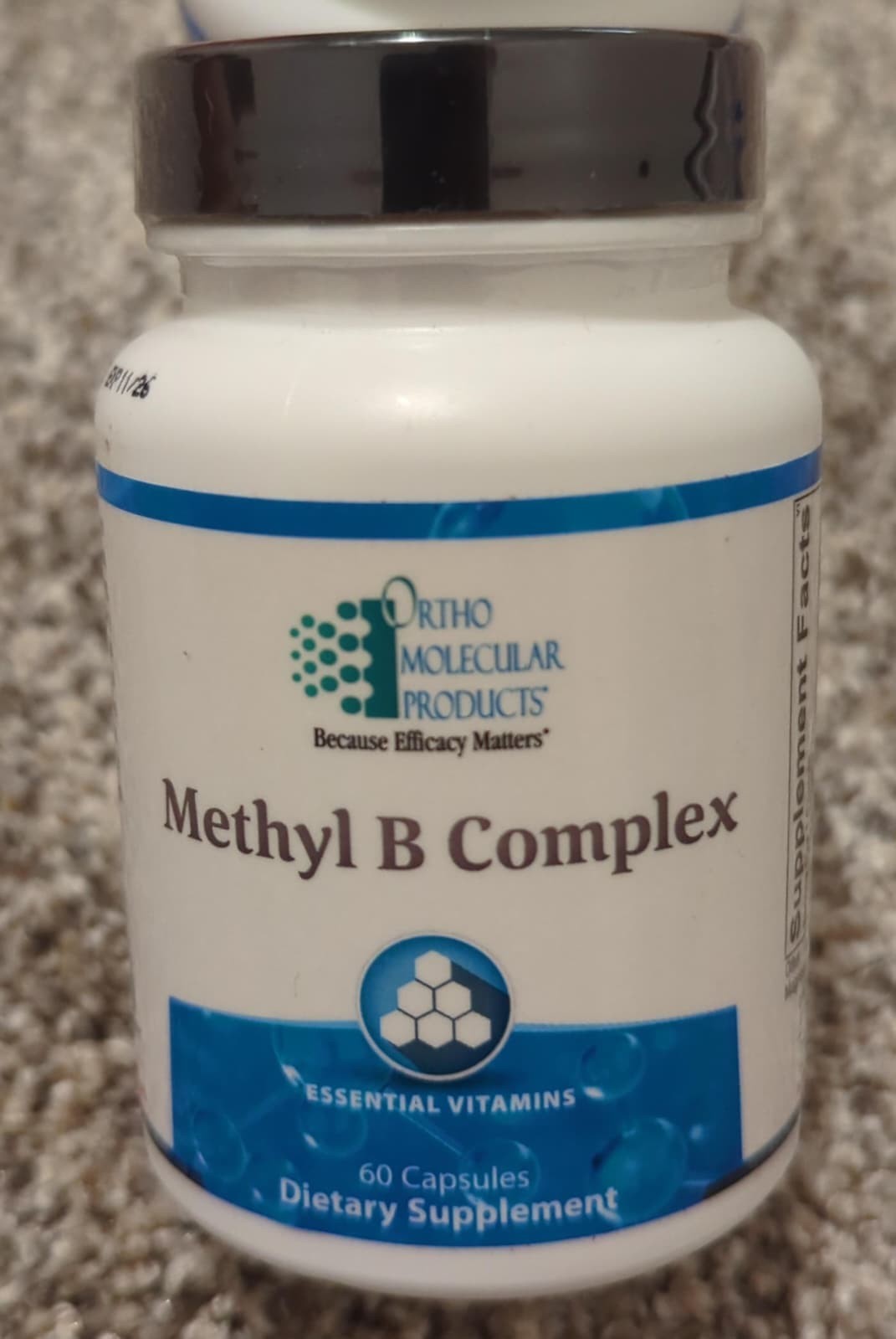 USA Authentic Ortho Molecular Products Methyl B Complex - 60 Caps - New & Sealed
