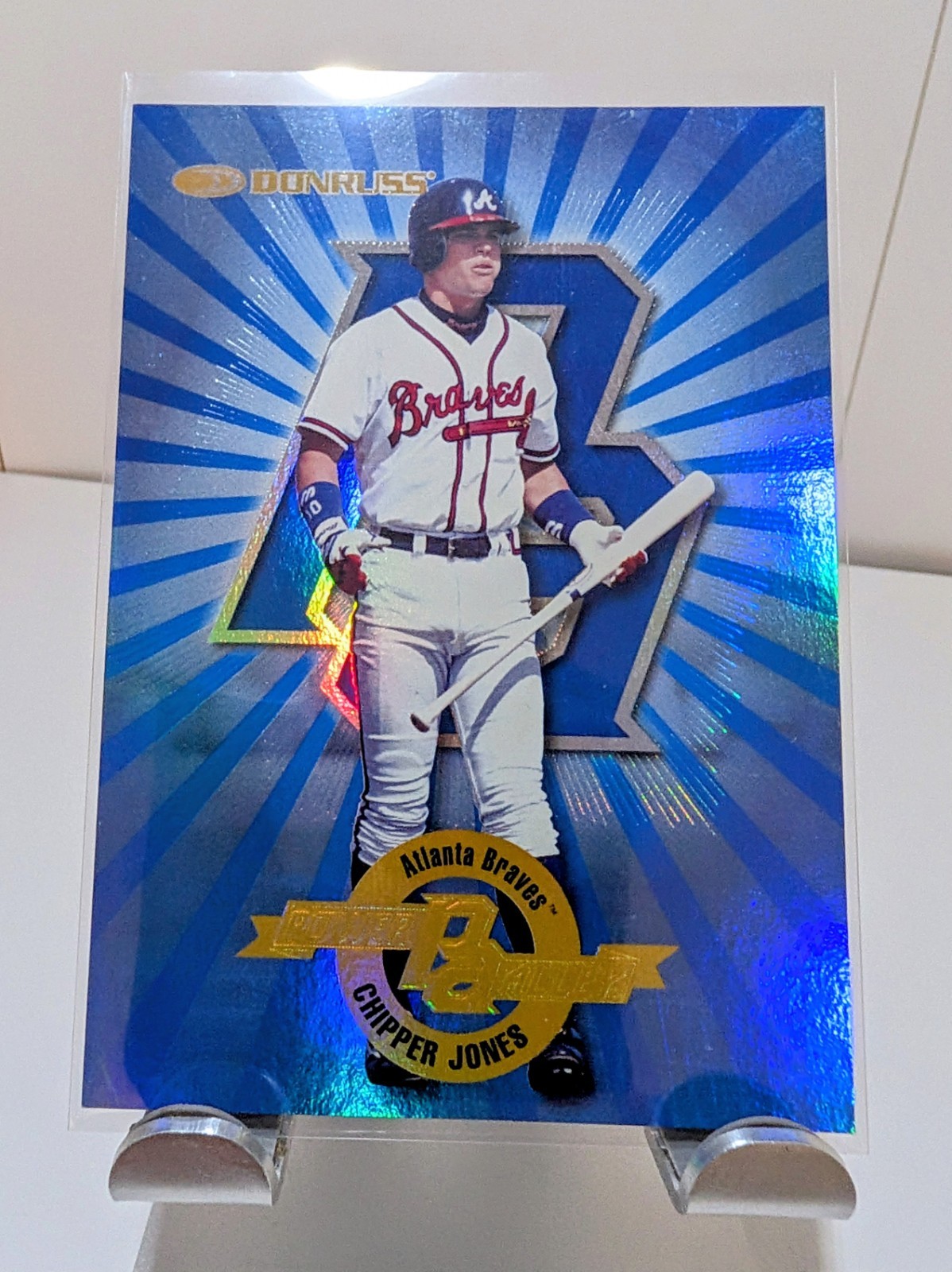 Chipper Jones 1997 Donruss Power Alley #10 Serial Numbered  /2000 Braves