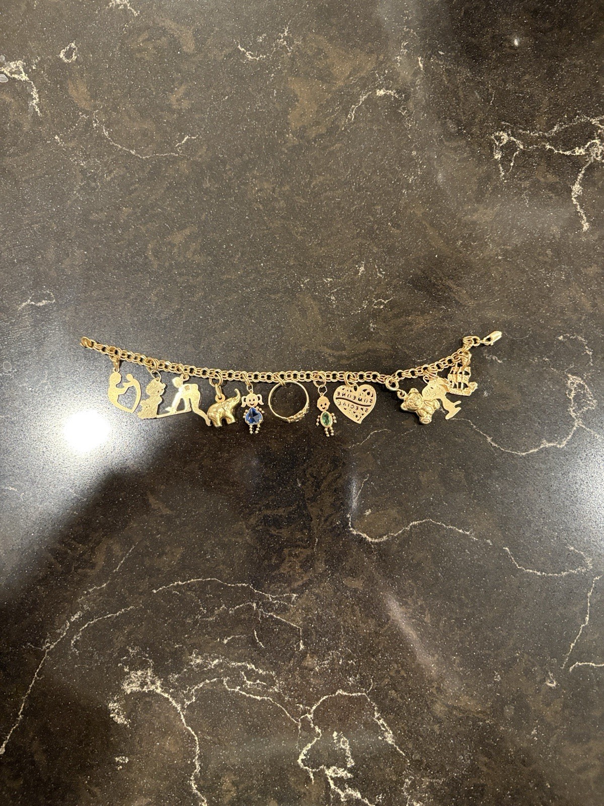 Golden Charms Bracelet Vintage Real Good Real Estate