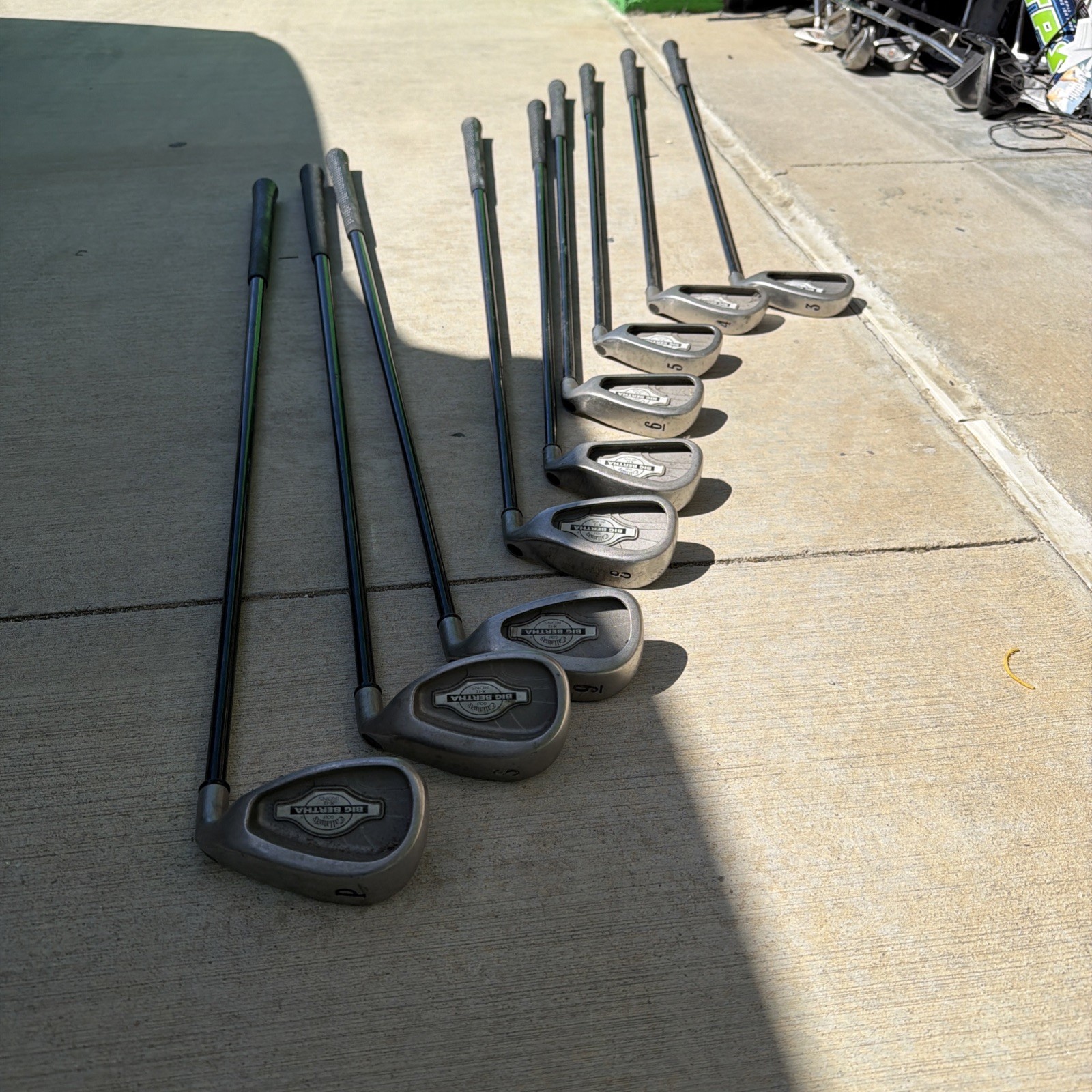 Callaway Big Bertha X-12 Iron Set 3-9 + P +S  Set Of 9 Rch96 Regular Flex
