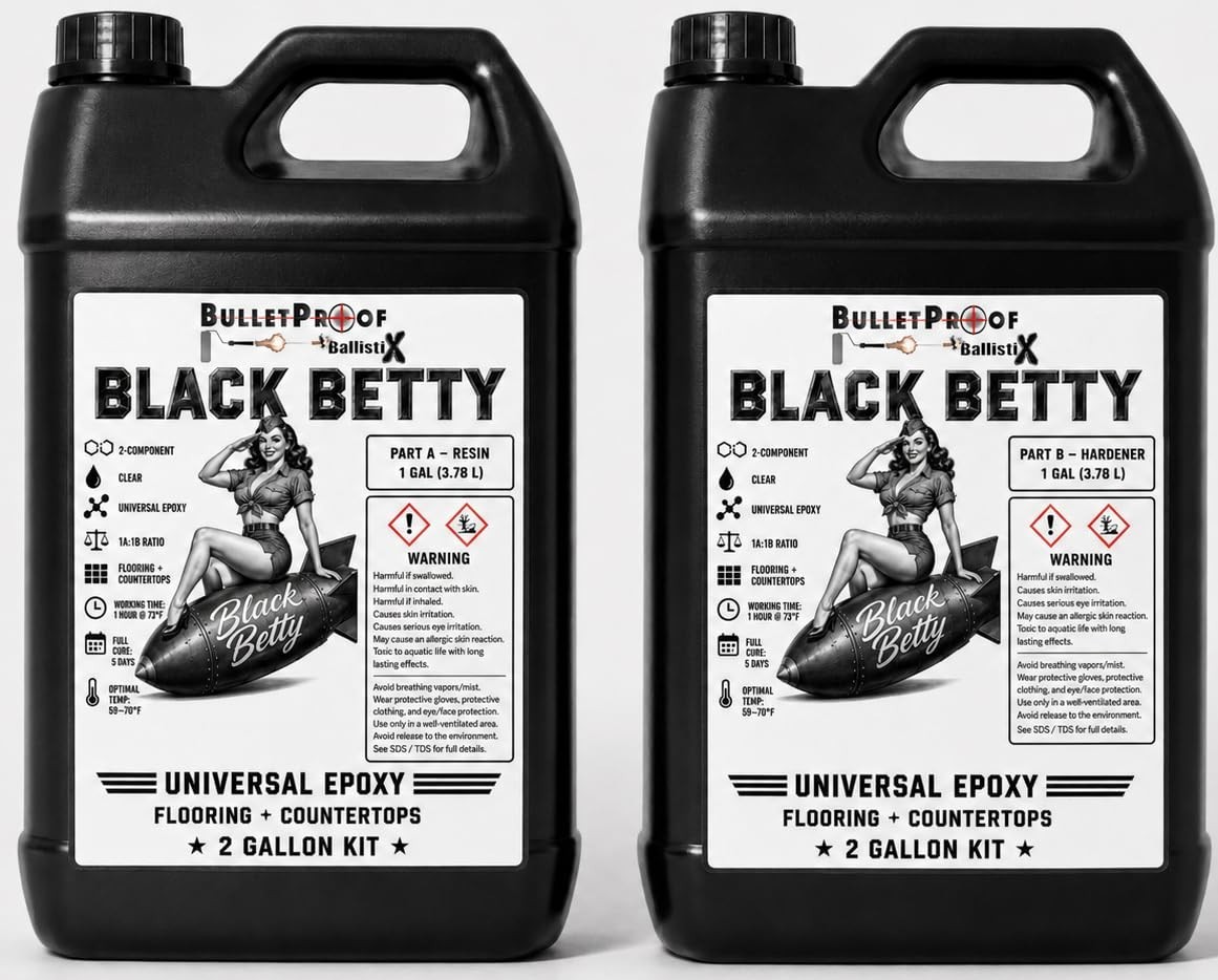 Bulletproof Resins: Black Betty Universal Clear Epoxy System - 1:1 Ratio