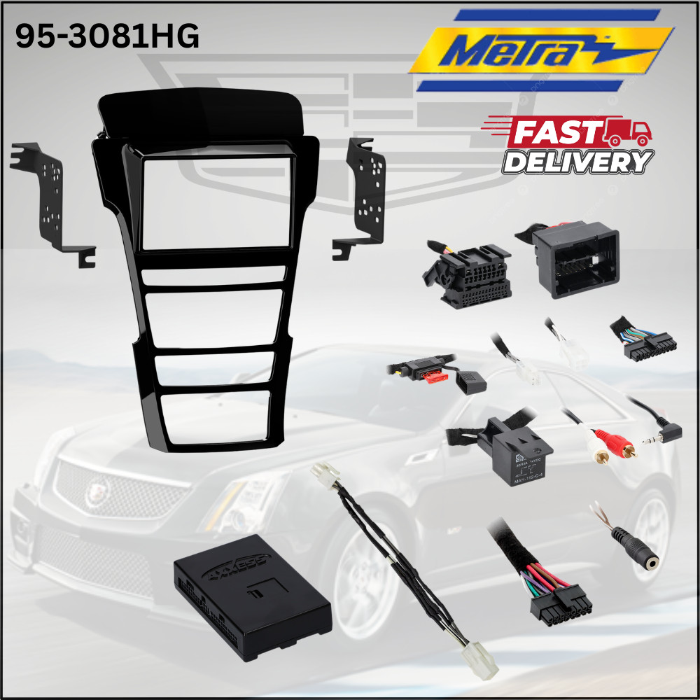 METRA 95-3081HG / DOUBLE DIN CAR RADIO DASH KIT FOR 2008-2014 CADILLAC CTS *NEW*