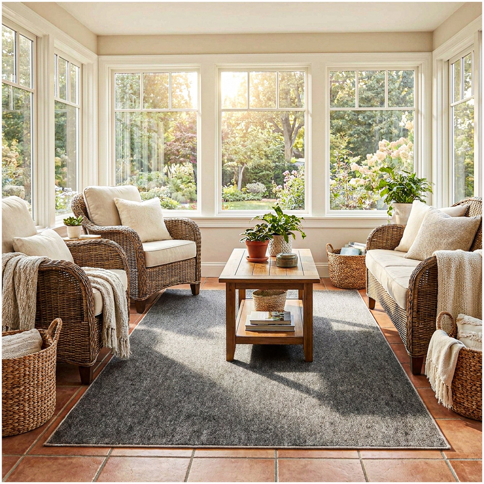 Koeckritz Trailblazer Charcoal Gray Rug for Patio, Deck, Gazebo | Custom Sizes Koeckritz Trailblazer Charcoal Gray Rug for Patio, Deck, Gazebo | Custom Sizes
