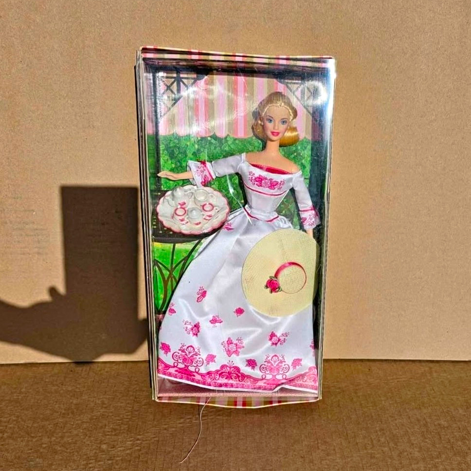 Barbie Collector Victorian Tea Fashion Doll Blonde Blue Eyes 11in NIB Set Barbie Collector Victorian Tea Fashion Doll Blonde Blue Eyes 11in NIB Set